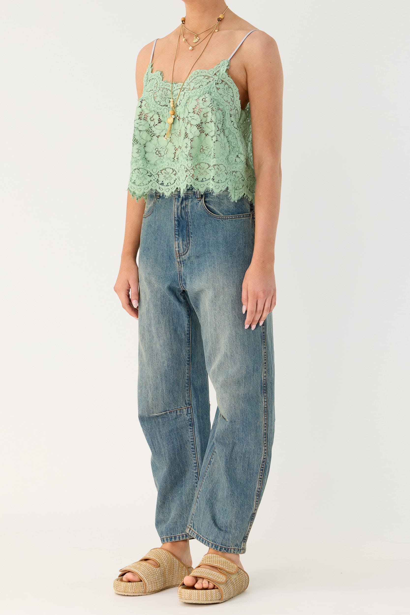 Gia Bow Leg Denim Jean