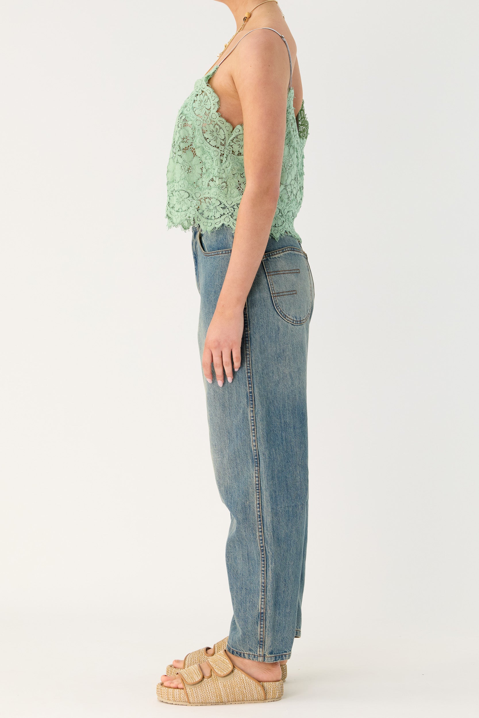 Gia Bow Leg Denim Jean