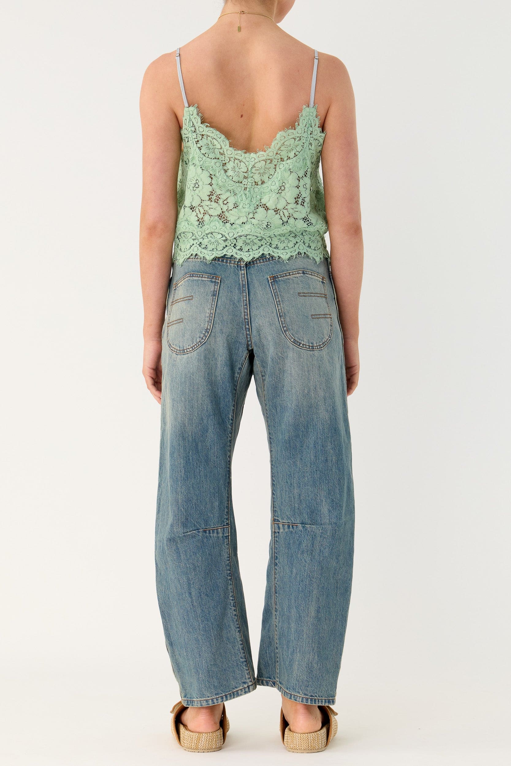 Gia Bow Leg Denim Jean