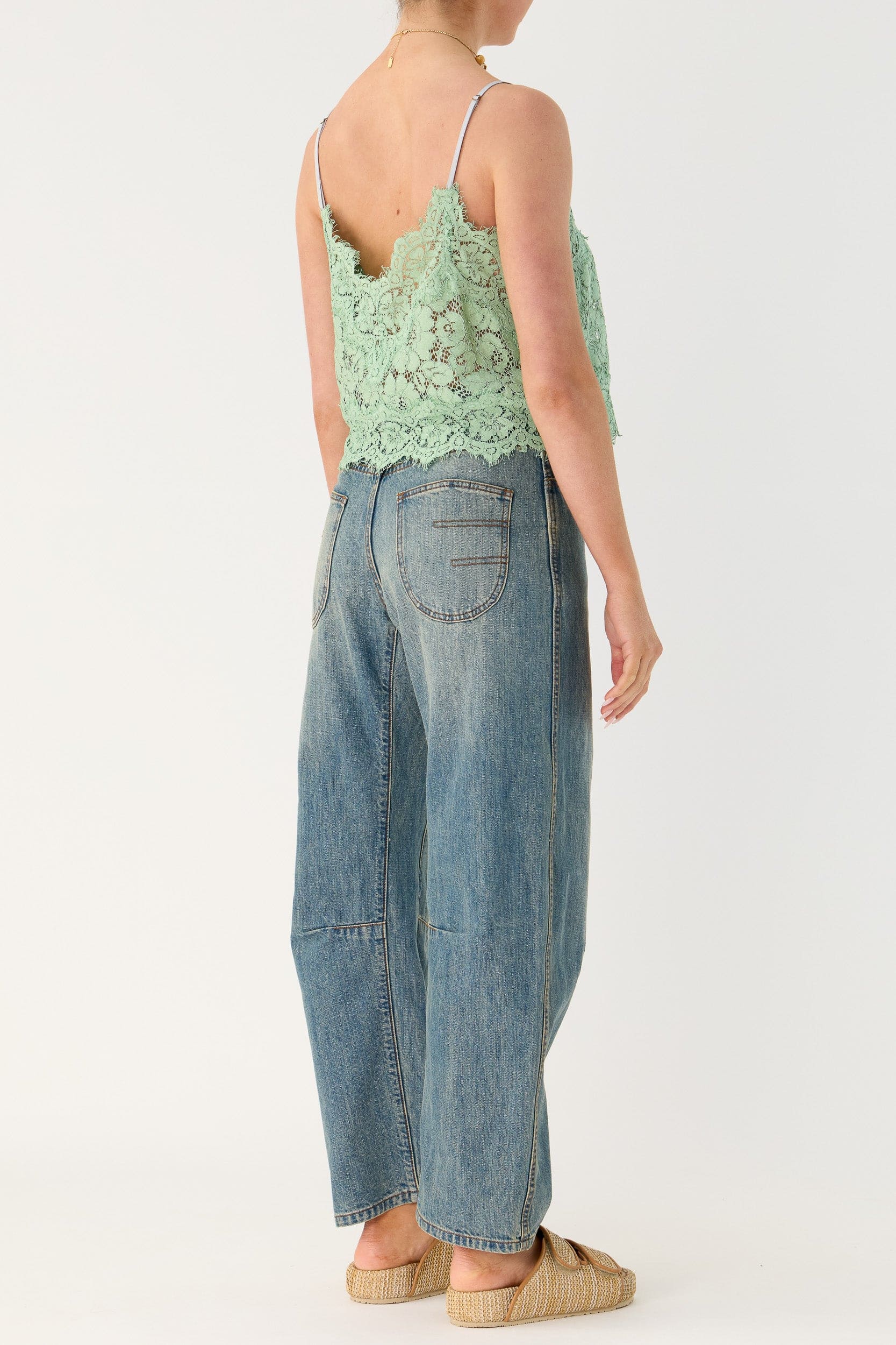 Gia Bow Leg Denim Jean