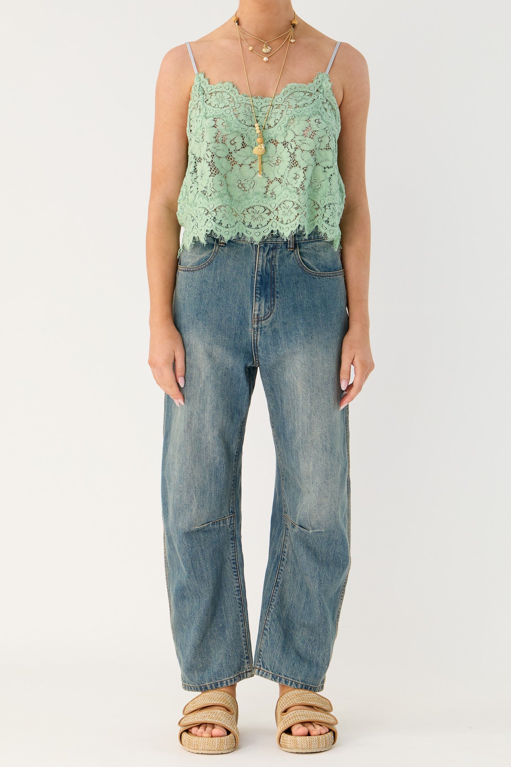 Gia Bow Leg Denim Jean