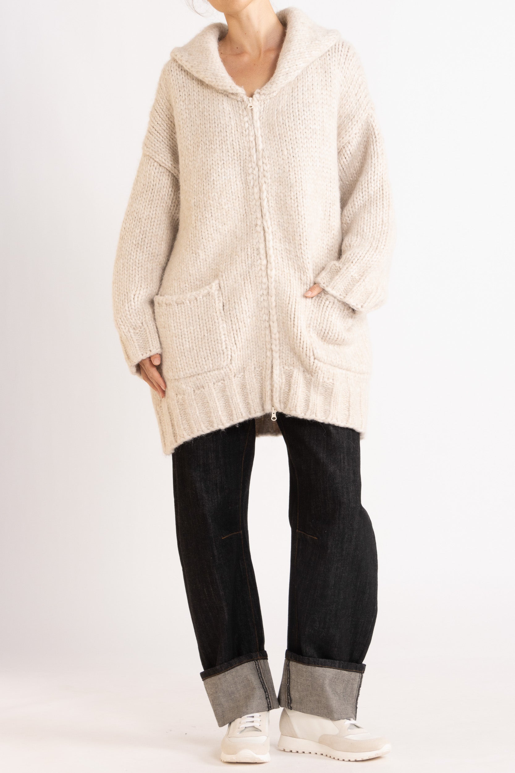 Beatrix Hand-Knit Cardigan