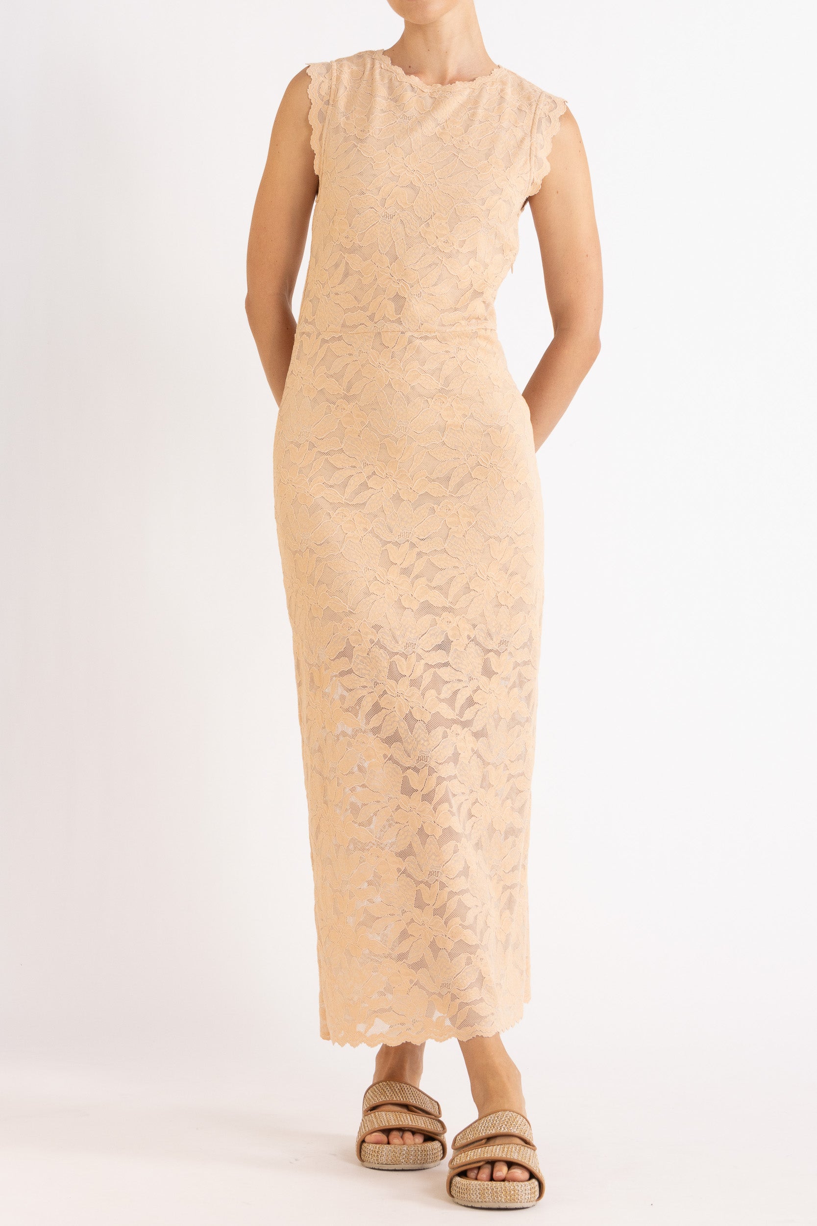 Erika Sleeveless Lace Dress