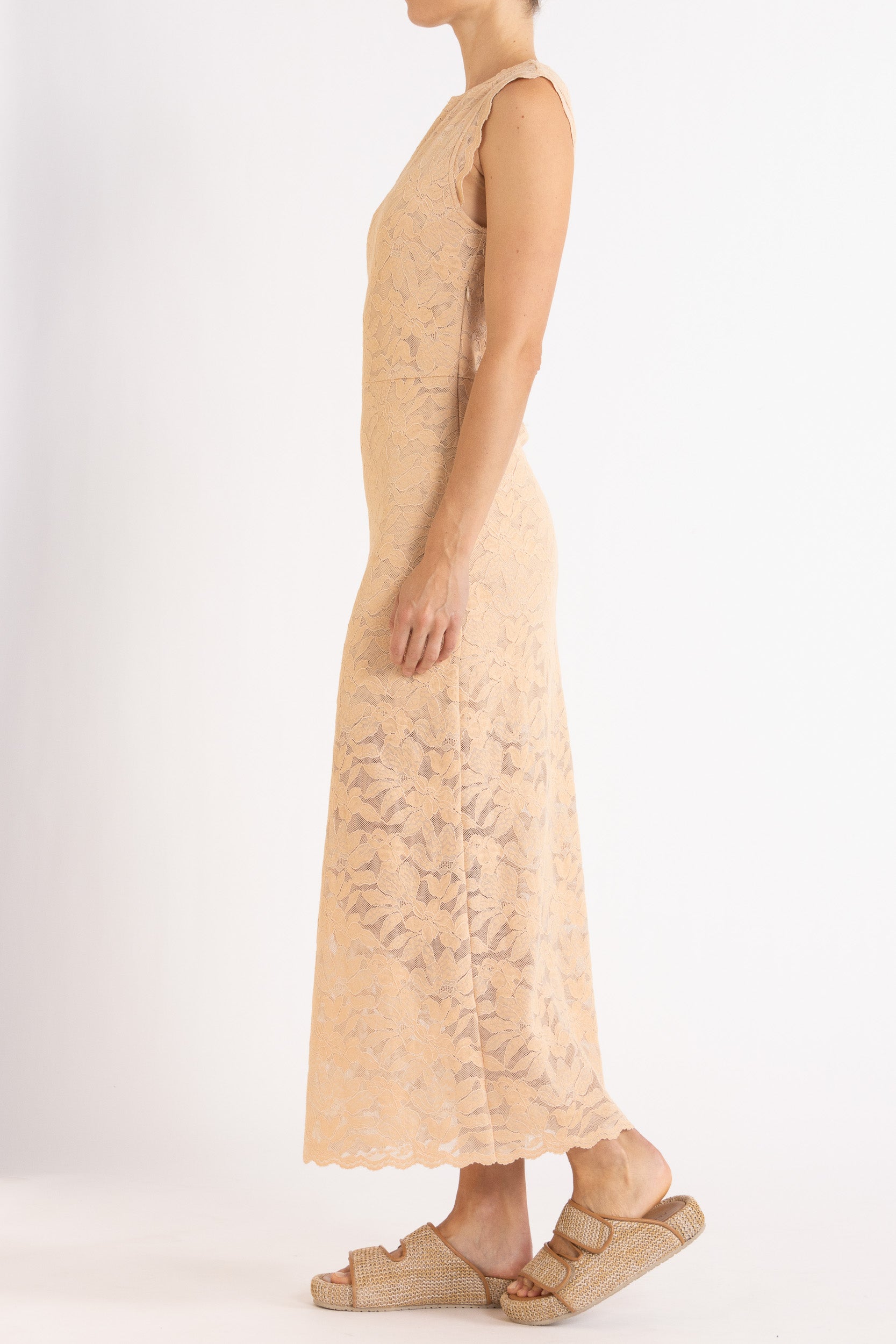Erika Sleeveless Lace Dress