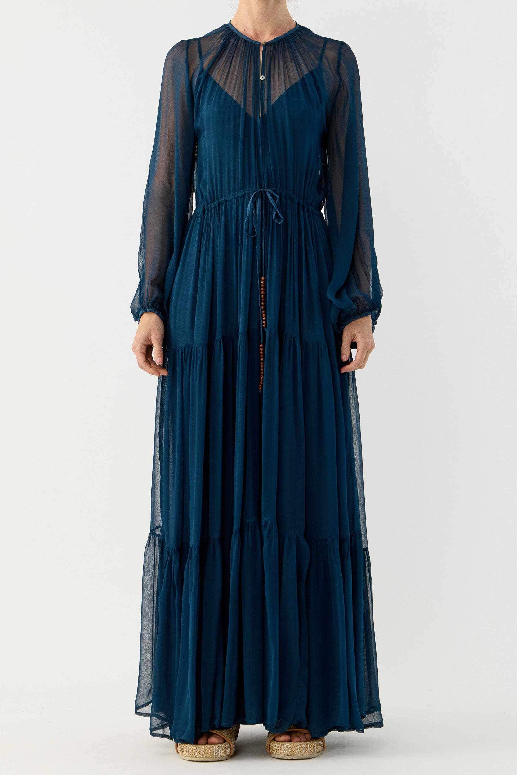 Lucinda Crinkle Chiffon Maxi Dress