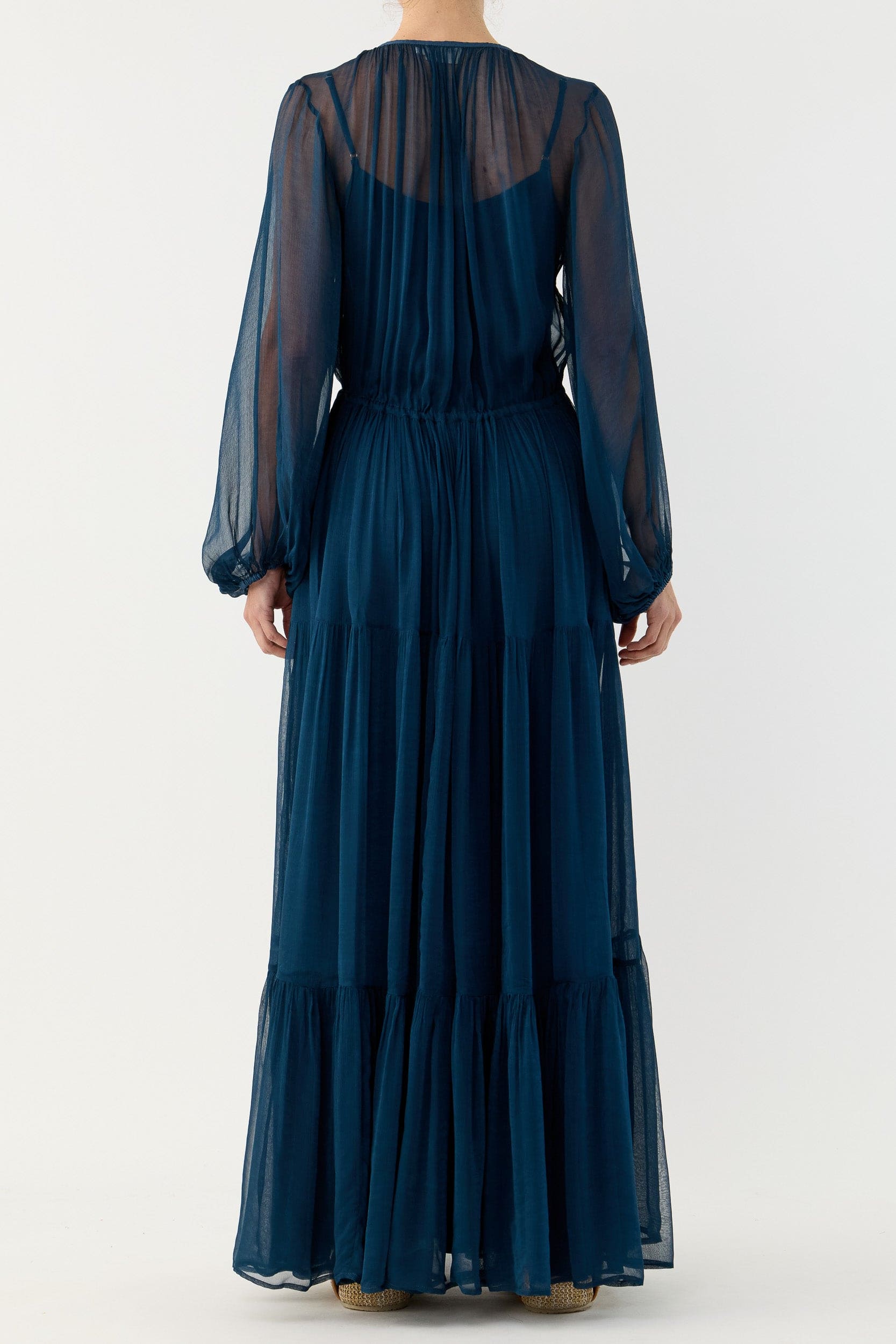 Lucinda Crinkle Chiffon Maxi Dress