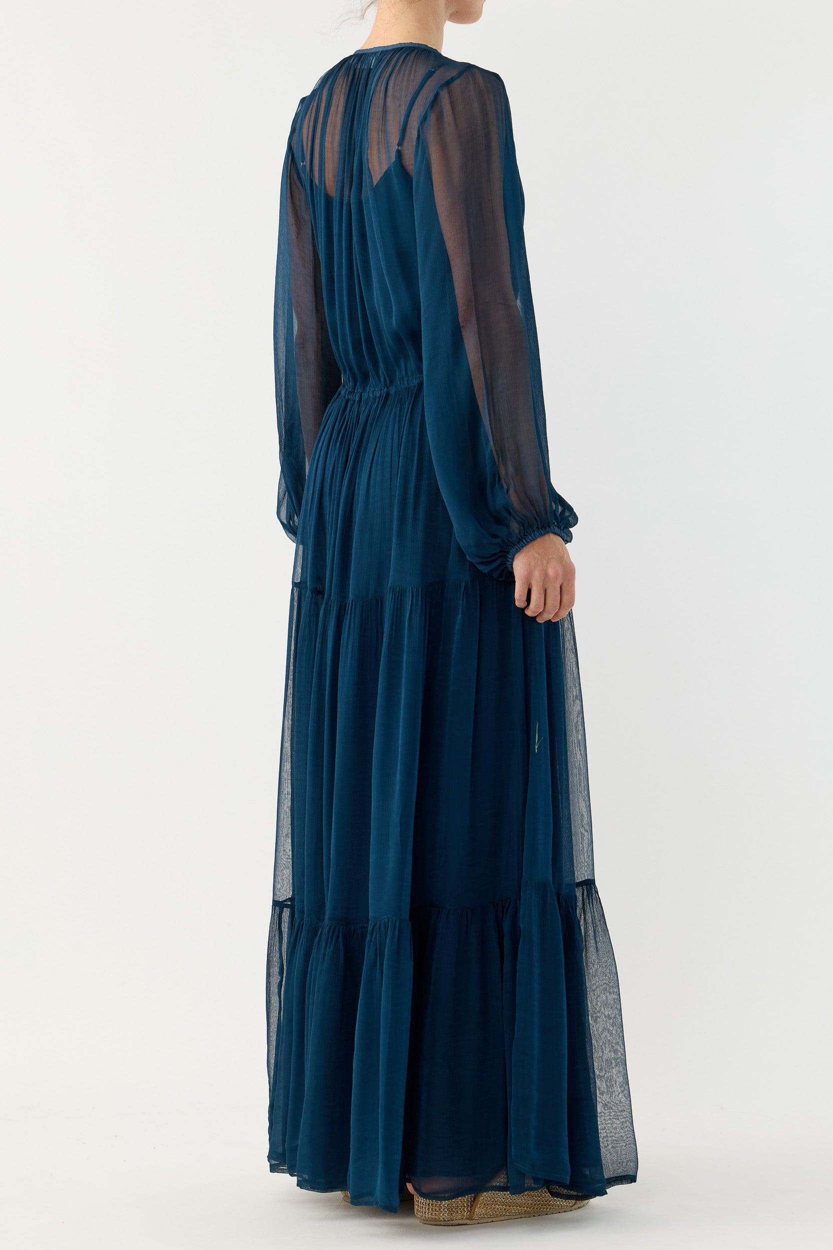 Lucinda Crinkle Chiffon Maxi Dress