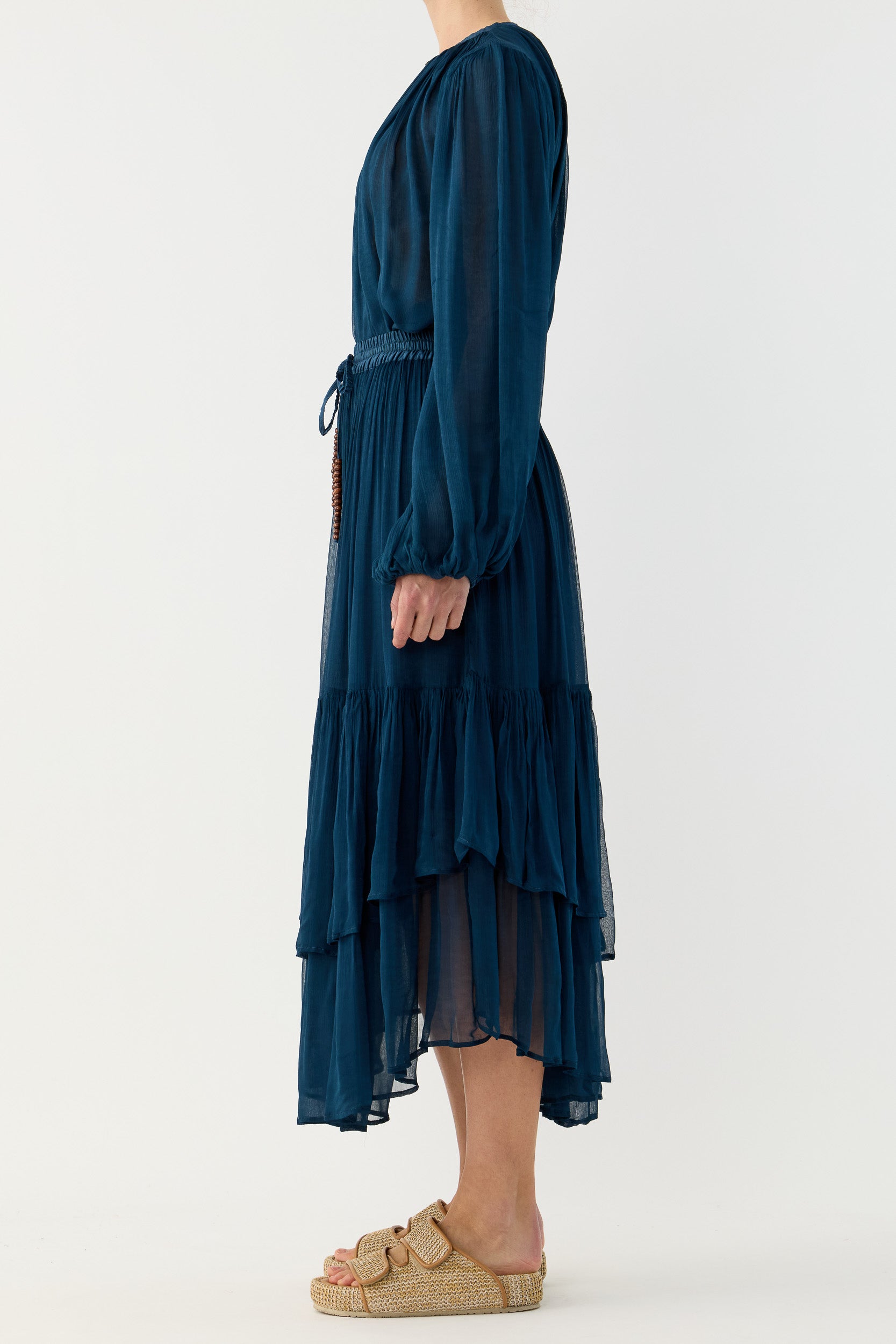 Lucinda Crinkle Chiffon Tiered Skirt