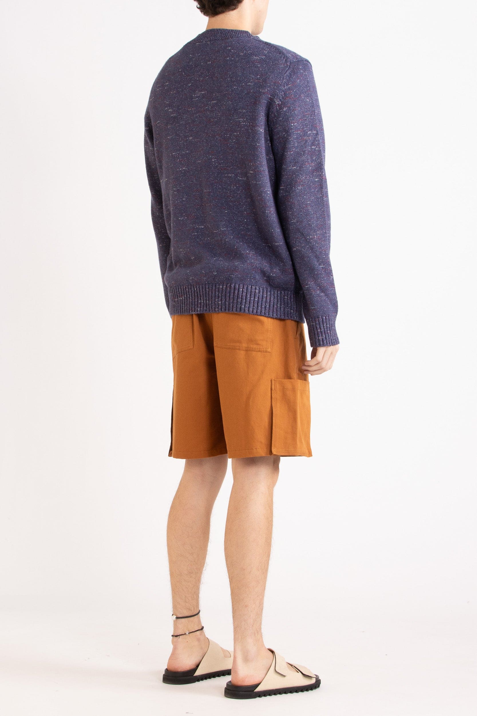 Milton Hemp-Cotton Knit Crew Sweater