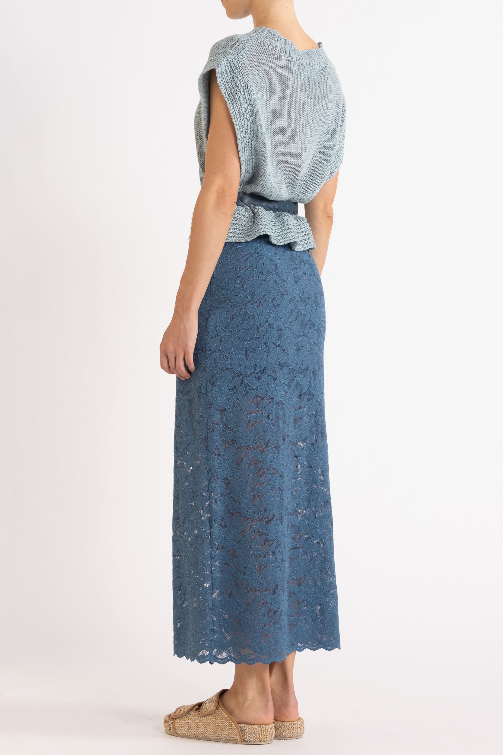 Lara Woven Leather Belt