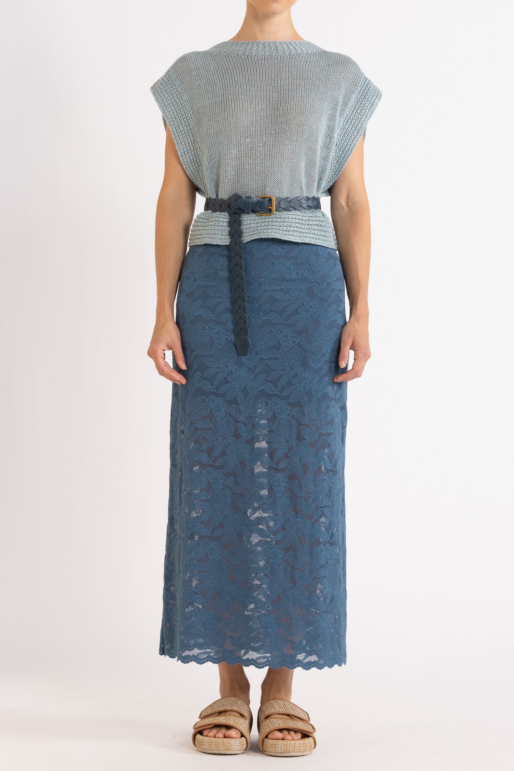 Lara Woven Leather Belt