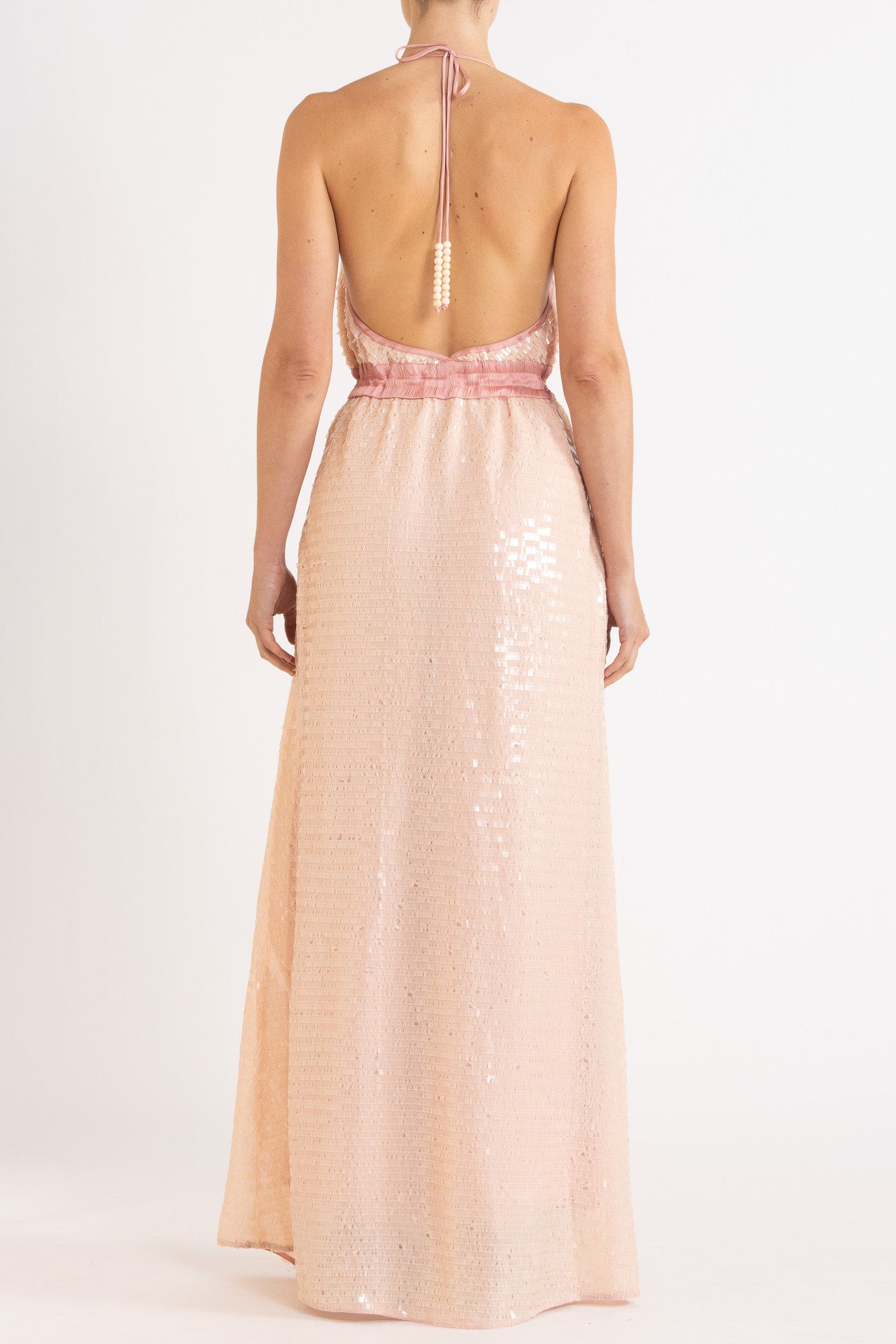 Marella Halter Neck Sequin Dress