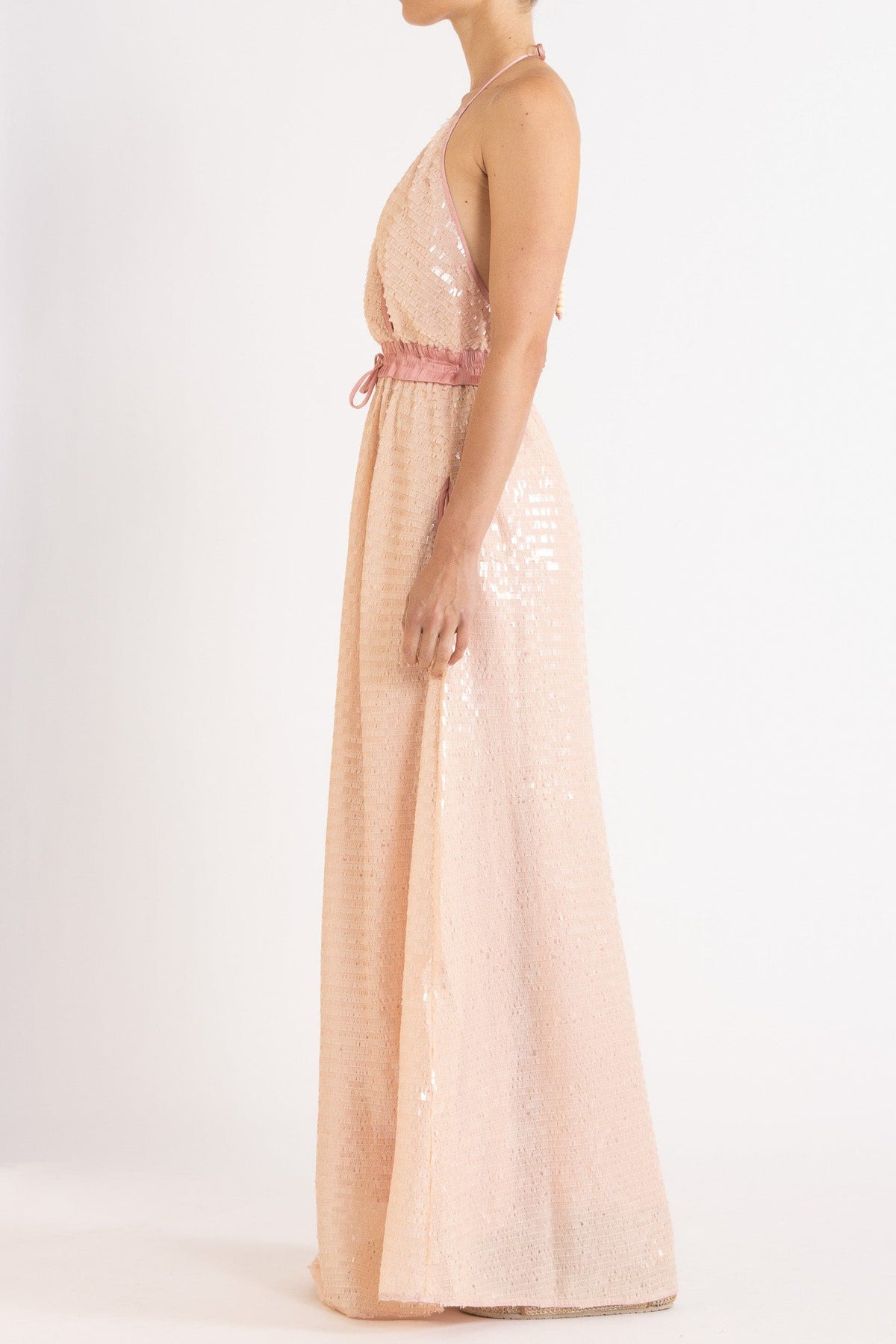 Marella Halter Neck Sequin Dress