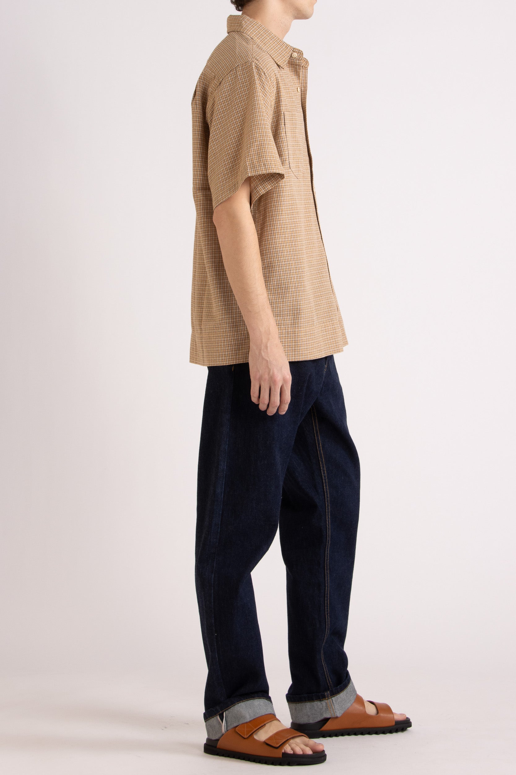 Travis Check Cotton Short Sleeve Shirt