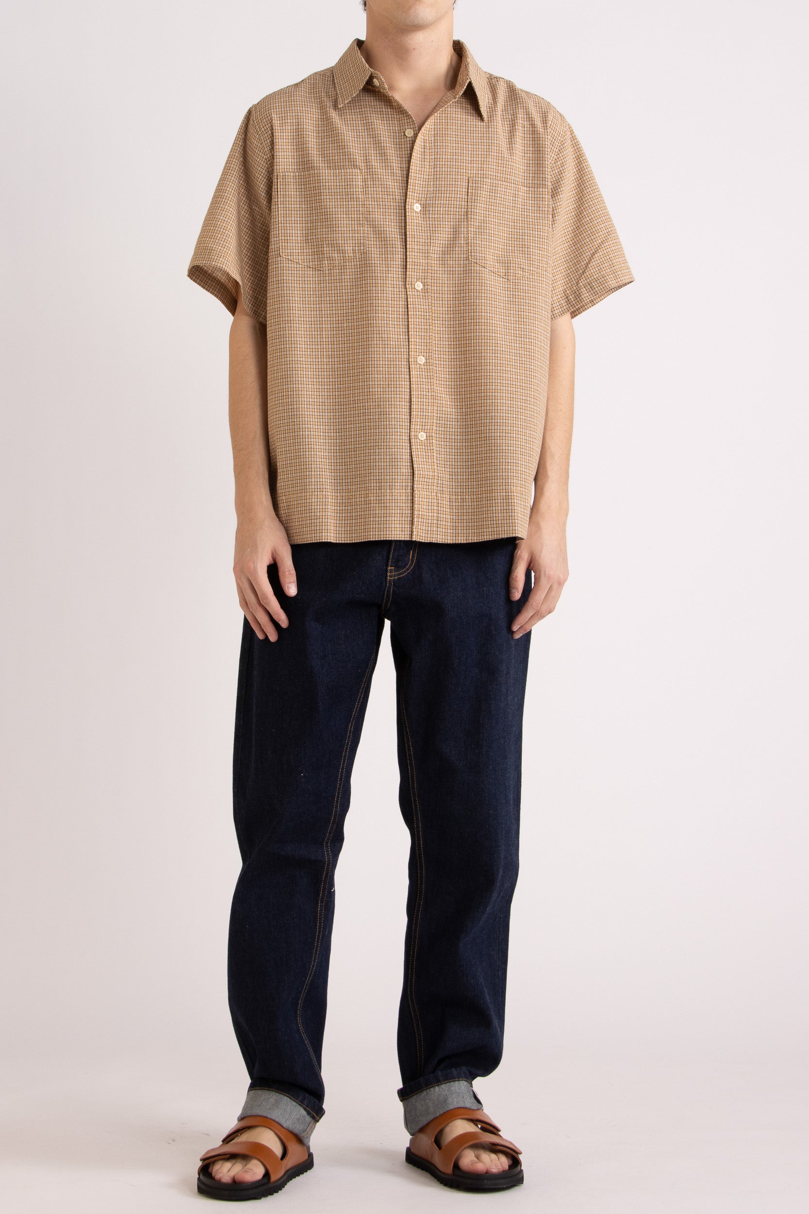 Travis Check Cotton Short Sleeve Shirt