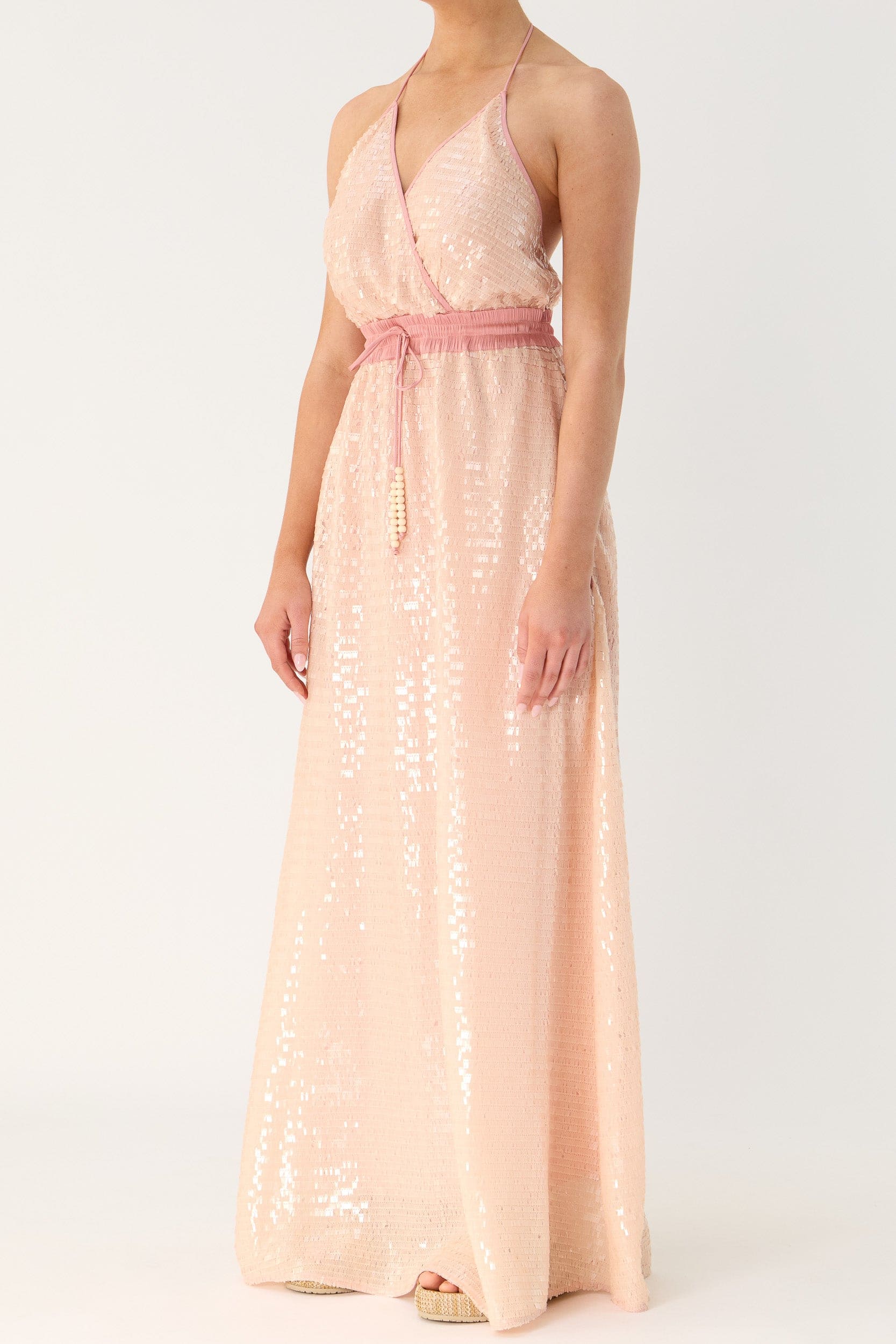 Marella Halter Neck Sequin Dress