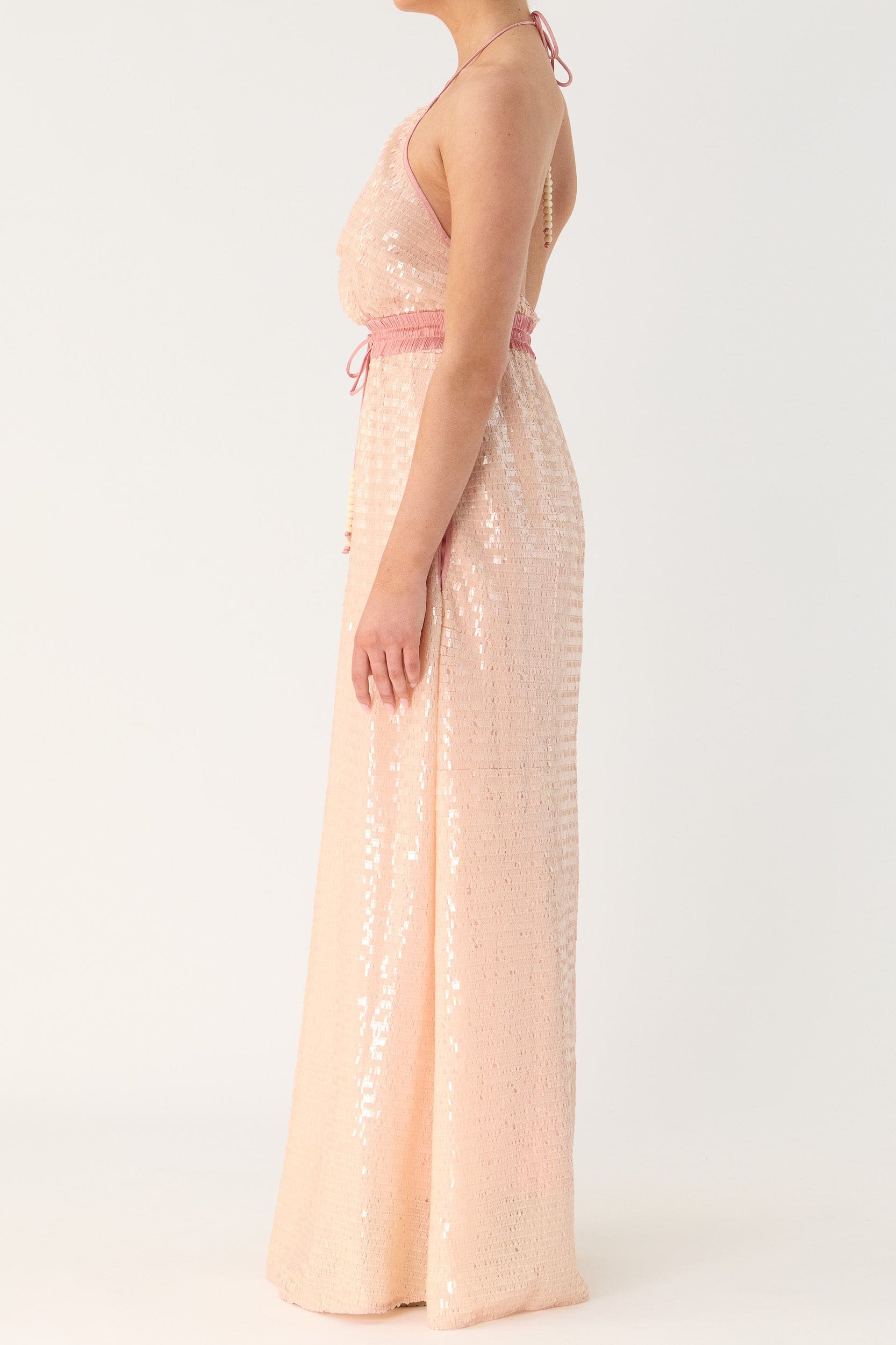 Marella Halter Neck Sequin Dress