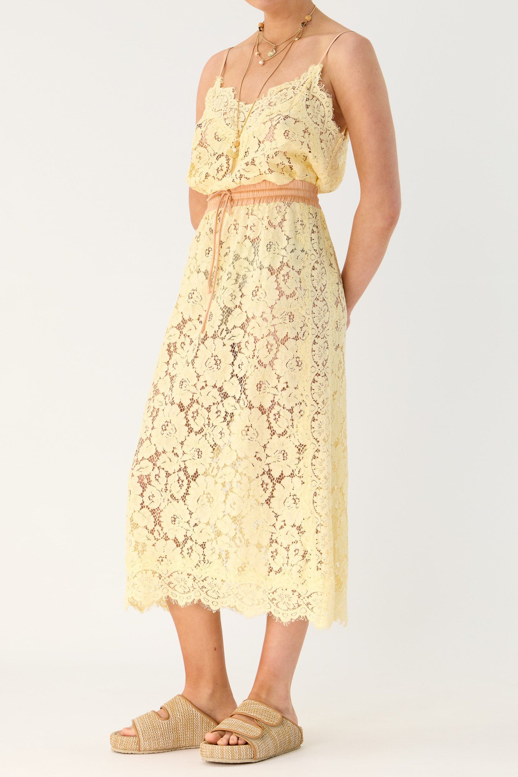 Tilly Drawstring Lace Skirt