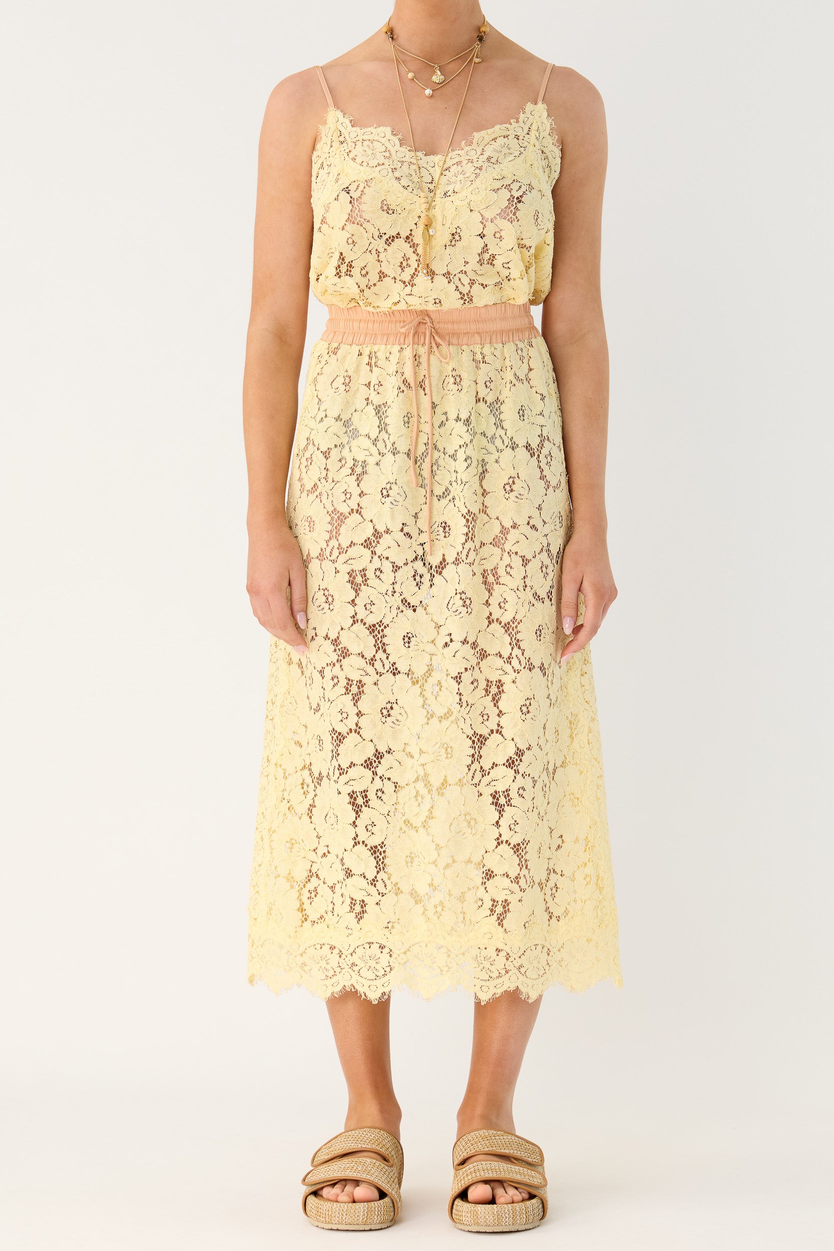 Tilly Drawstring Lace Skirt
