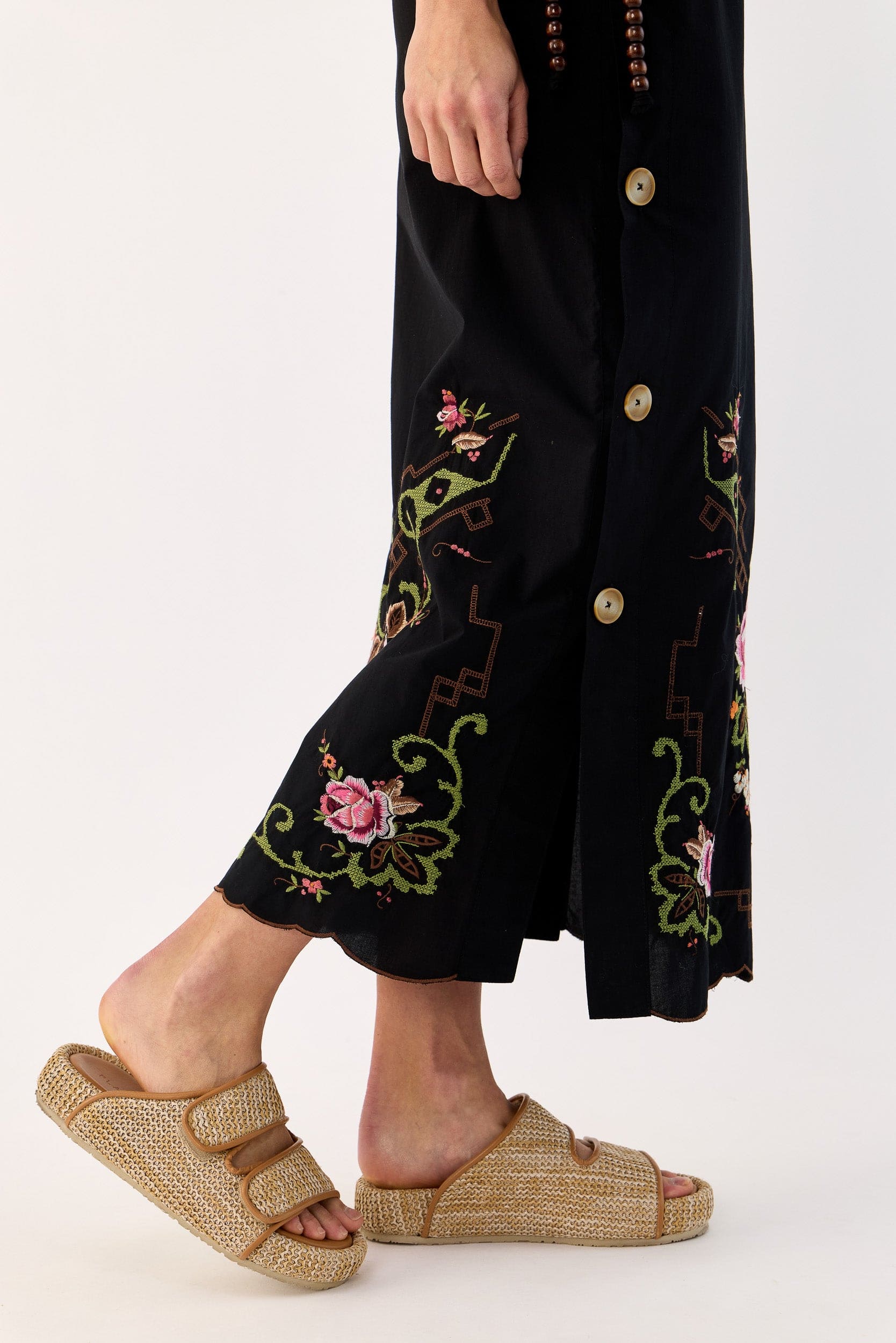 Esther Embroidered Cotton Skirt