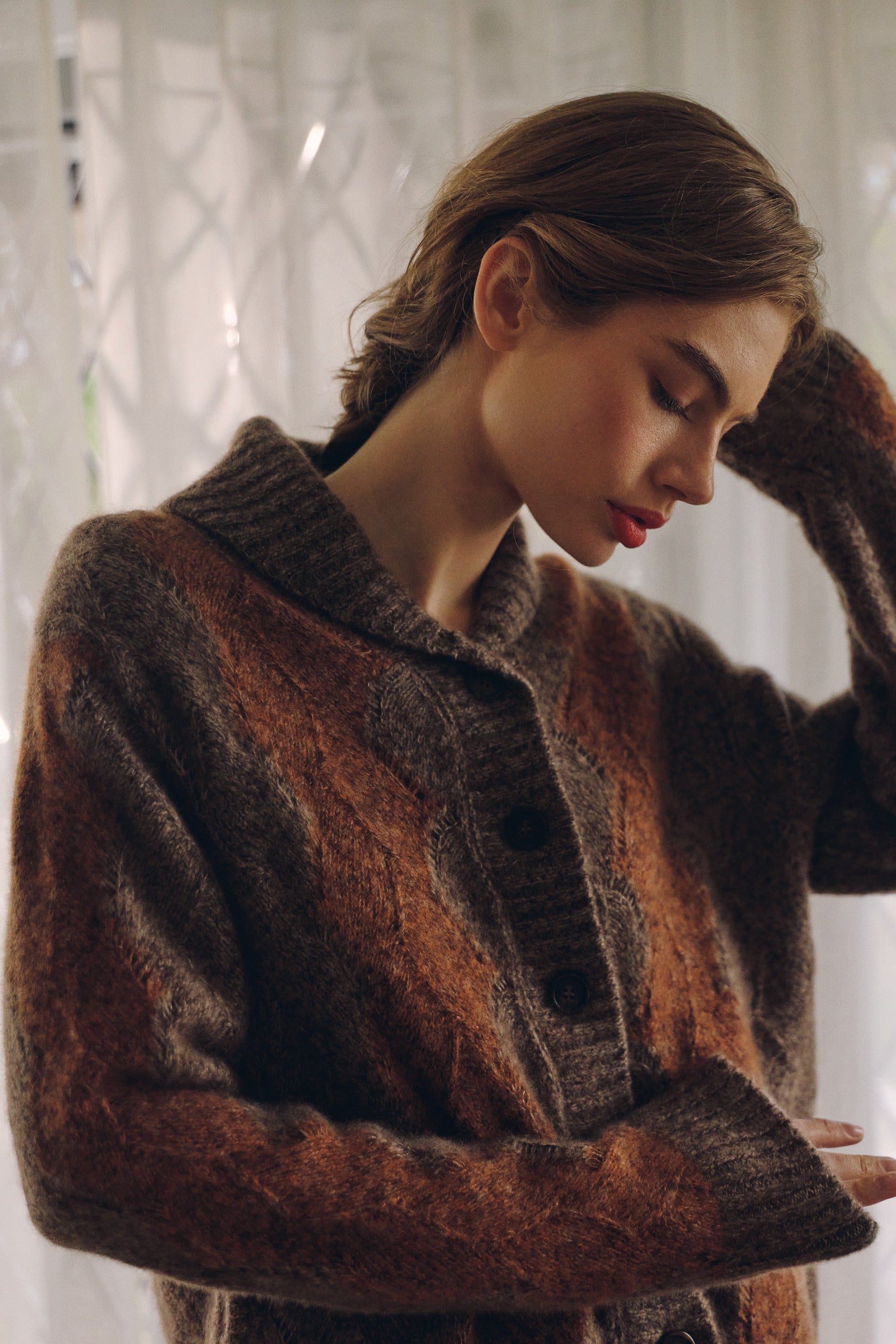 Bernard Cashmere-Silk Shawl Collar Cardigan