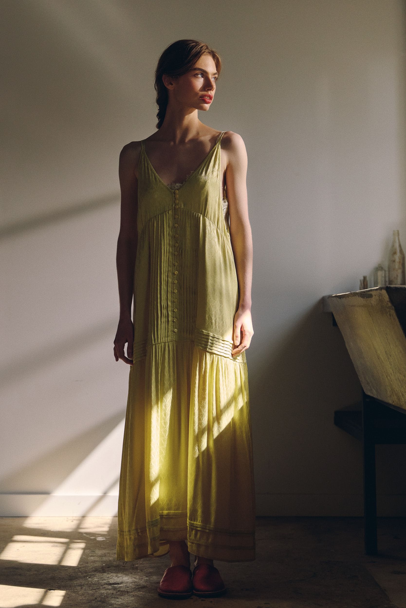 Sierra Jacquard Cami Dress