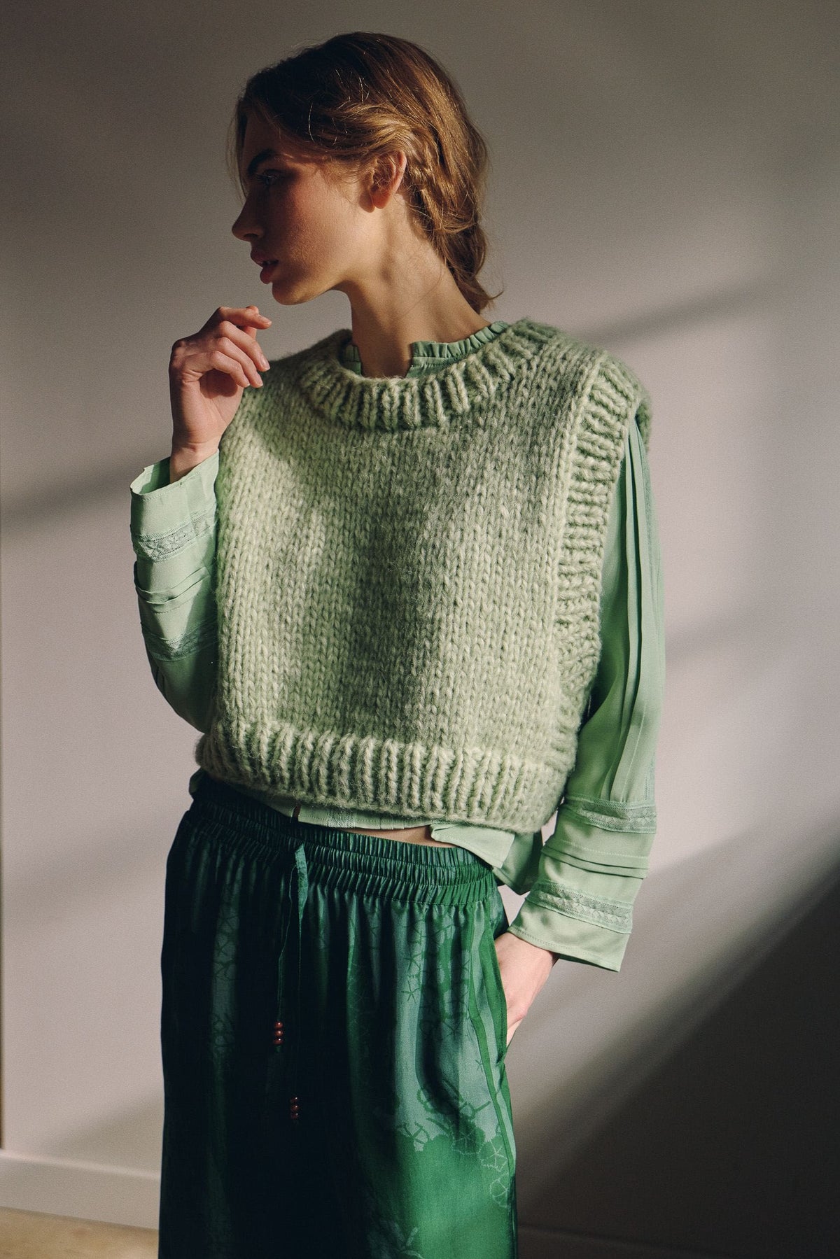Beatrix Hand-Knit Vest