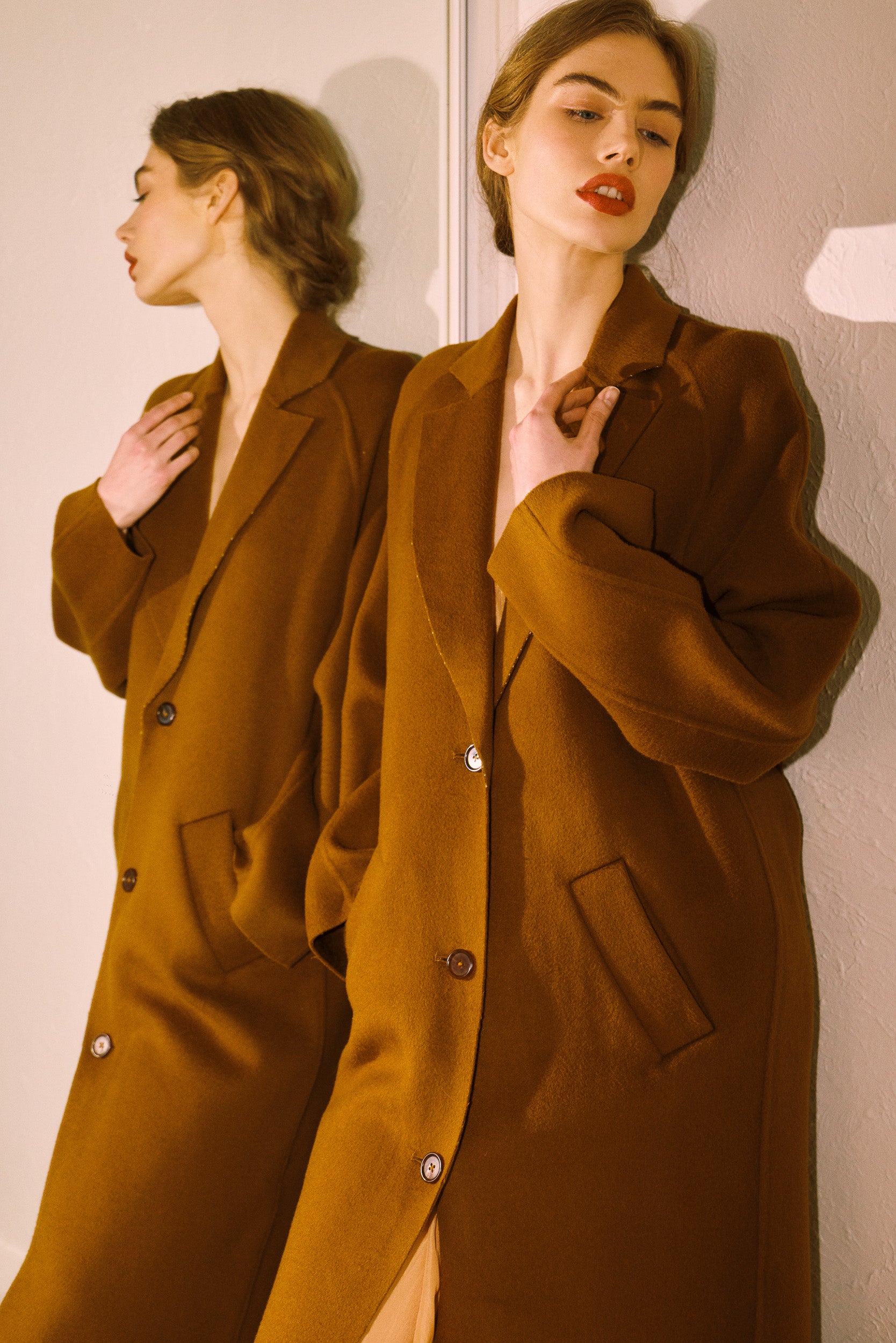 Georgia Wool Fringe Coat