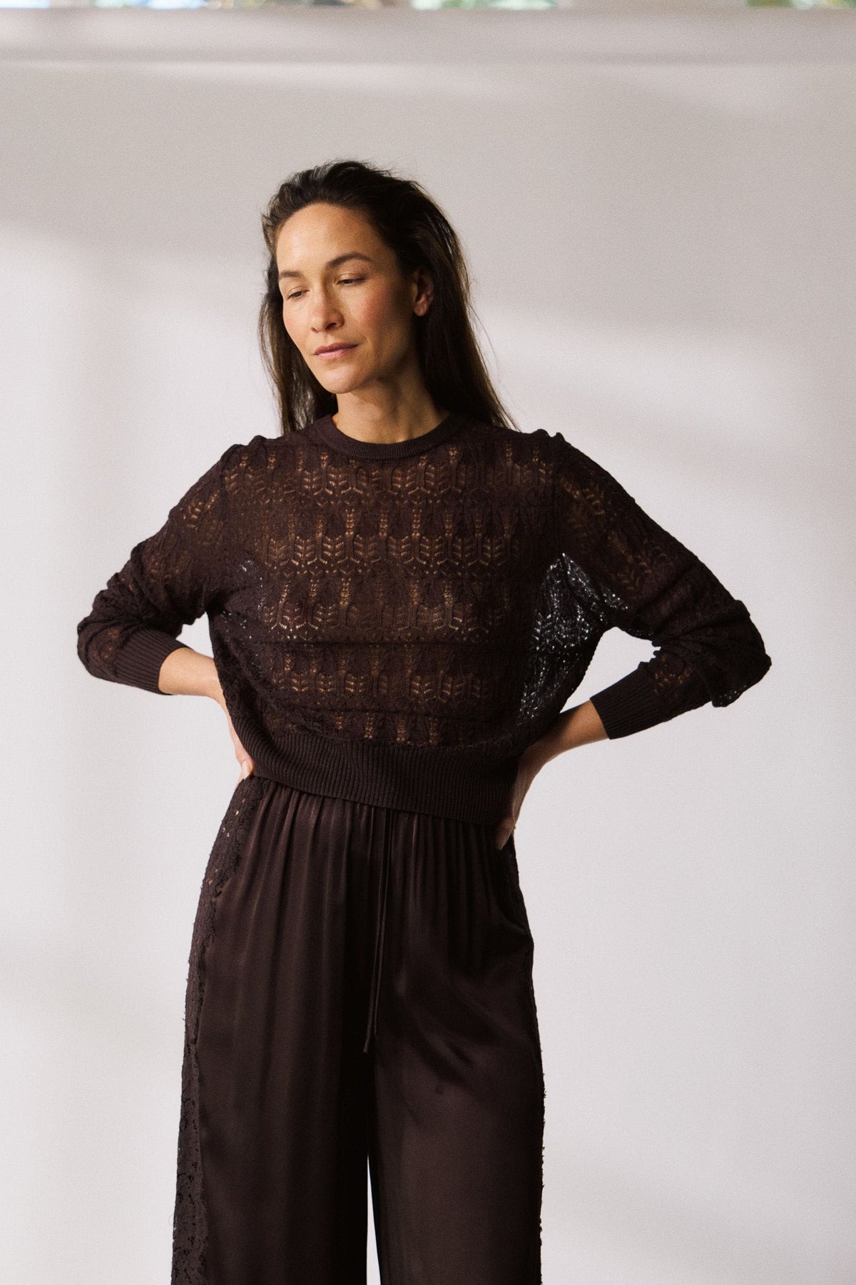Bailey Pointelle Knit Sweater
