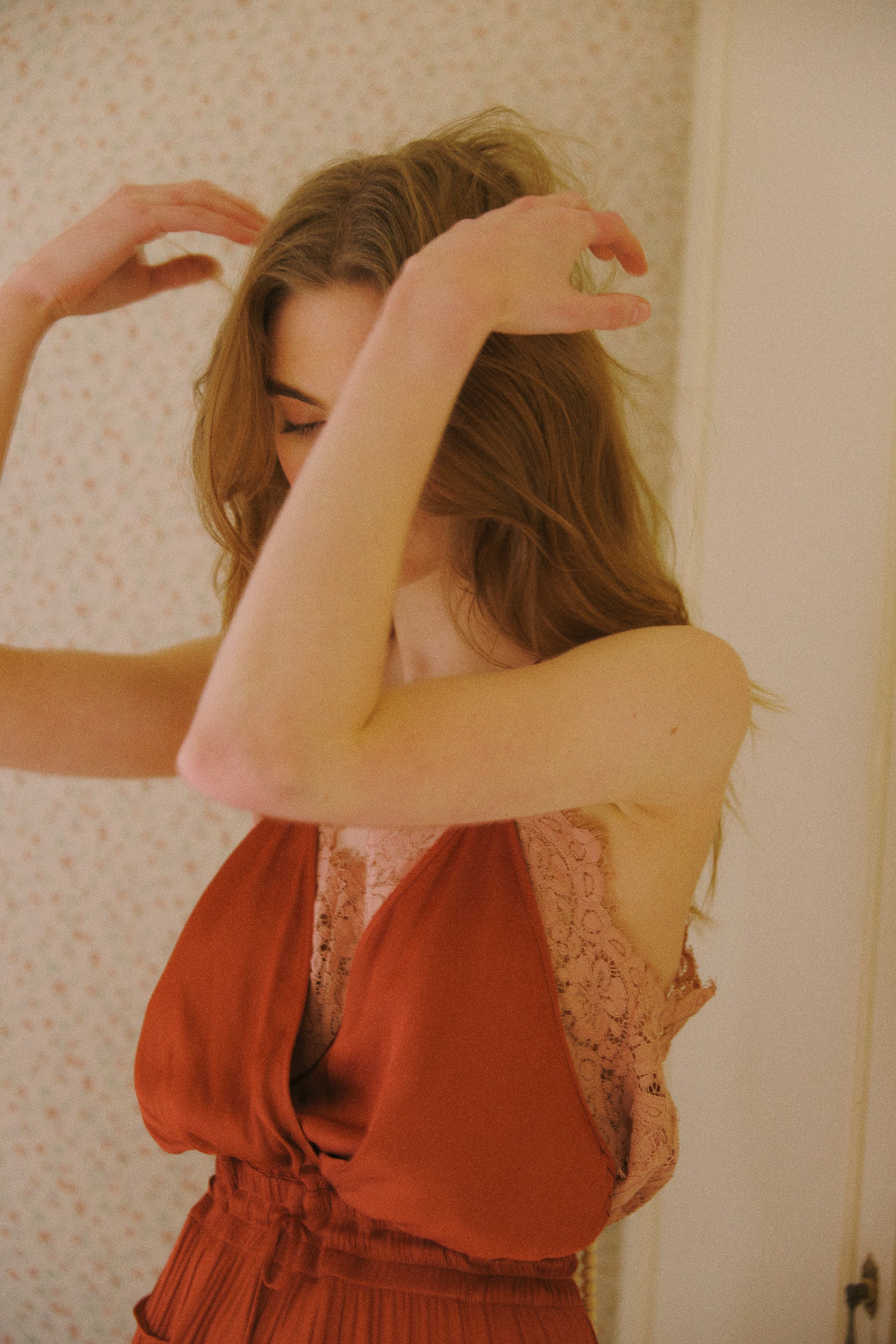Tilly V Neck Lace Cami