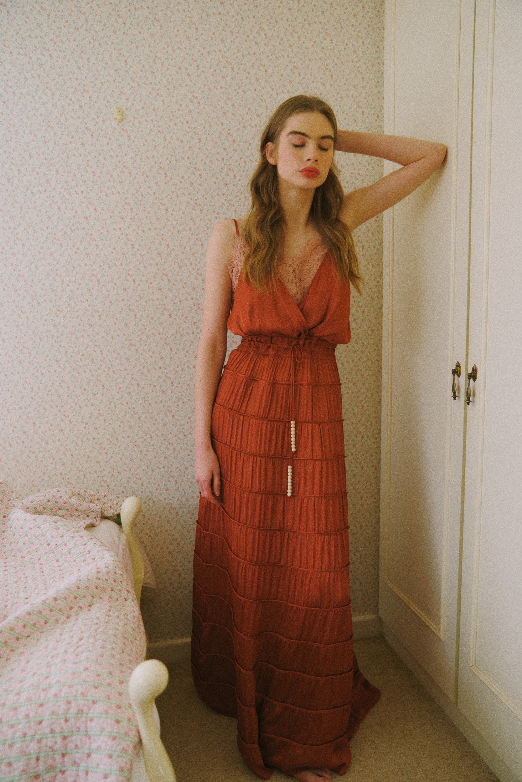 Tilly V Neck Lace Cami