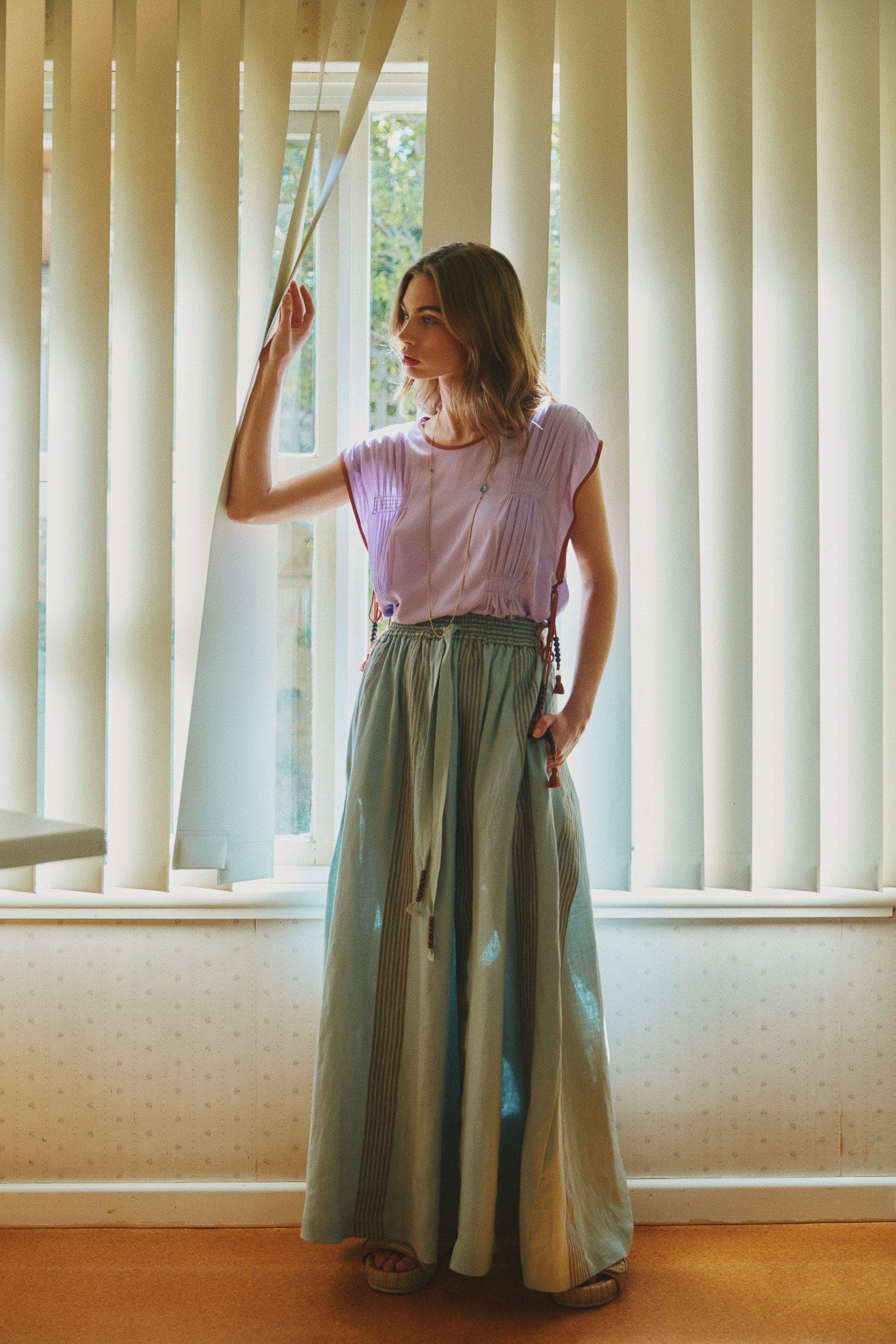Seven Linen Maxi Skirt