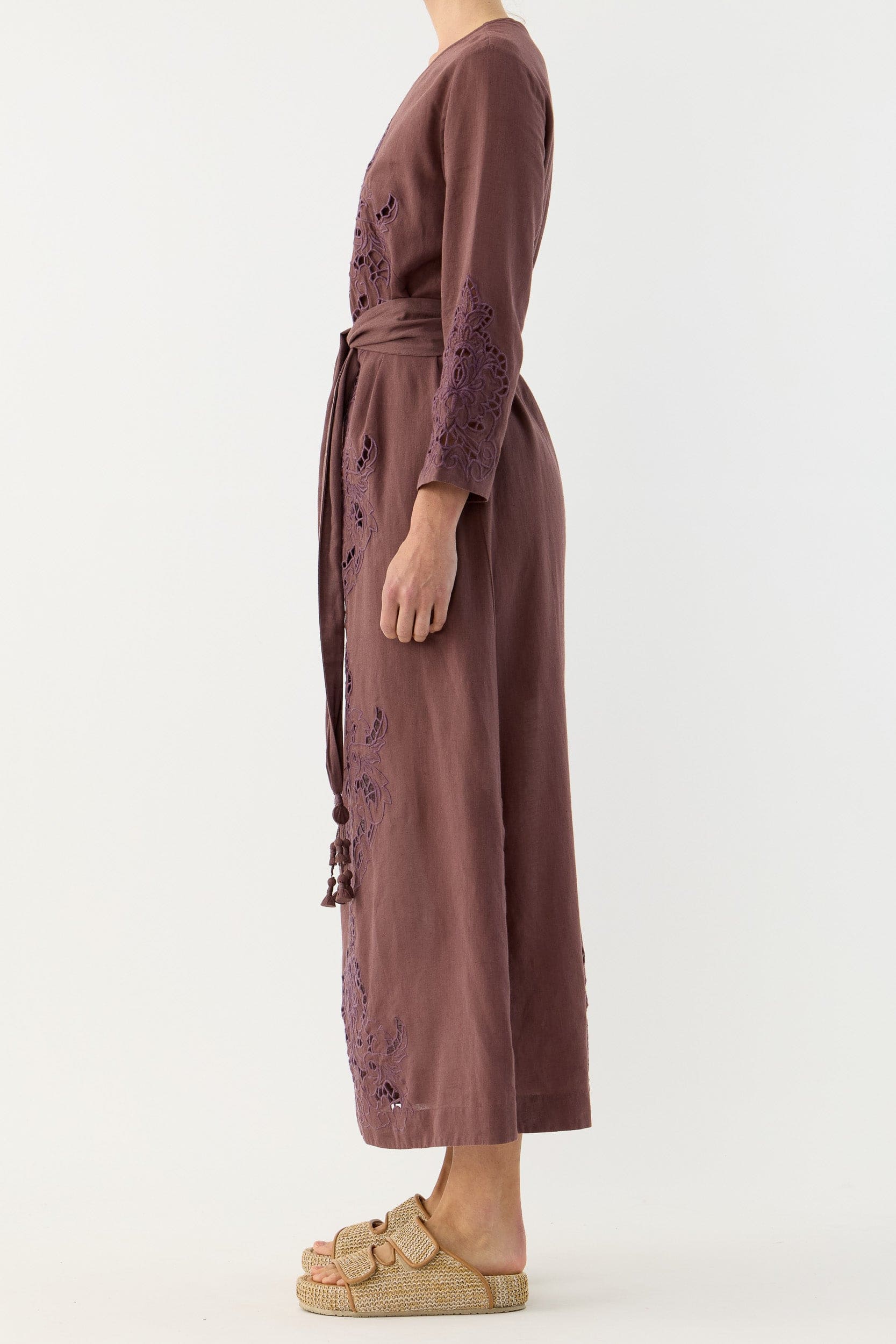 Pascal Embroidered Cutout Tunic Dress