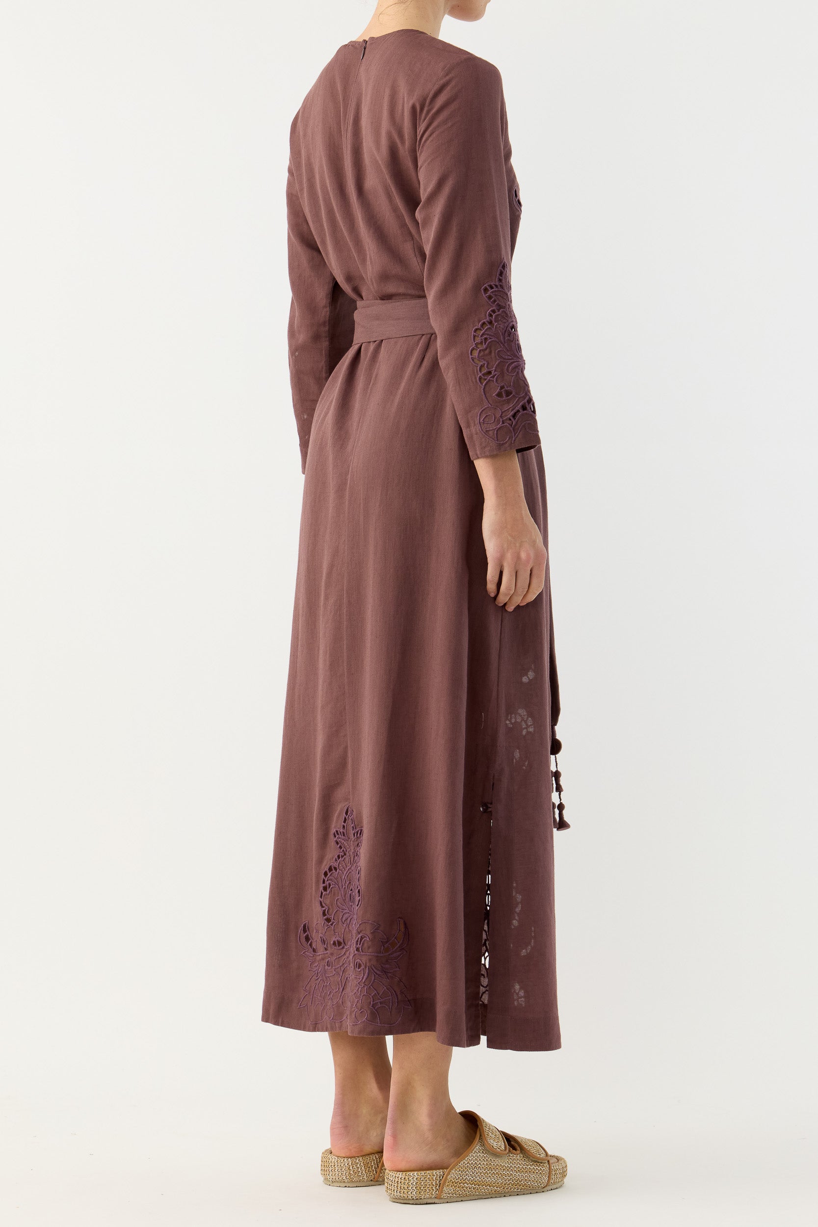 Pascal Embroidered Cutout Tunic Dress