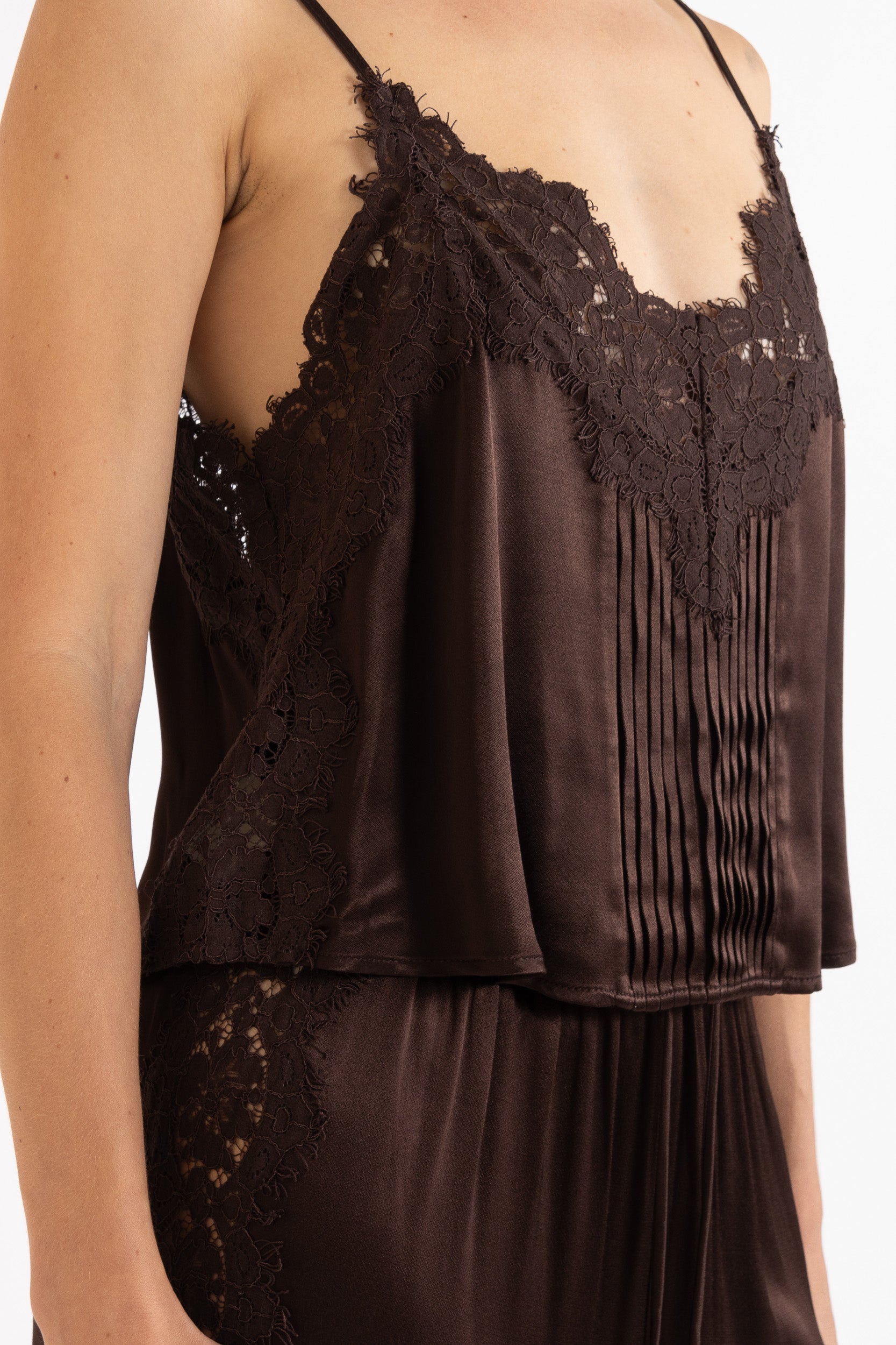 Lenny Satin Lace Cami
