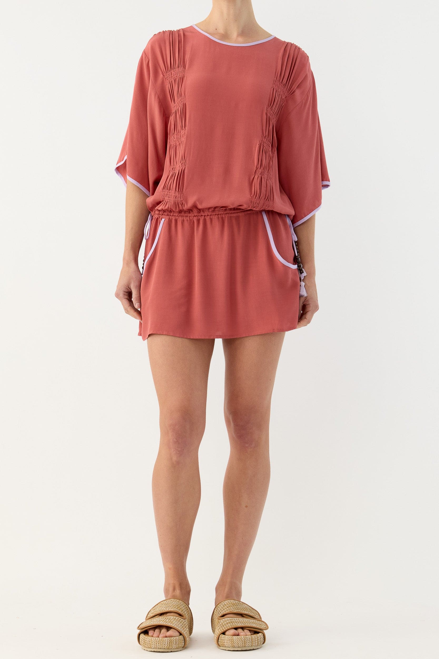 Marigold Gathered Short Tunic