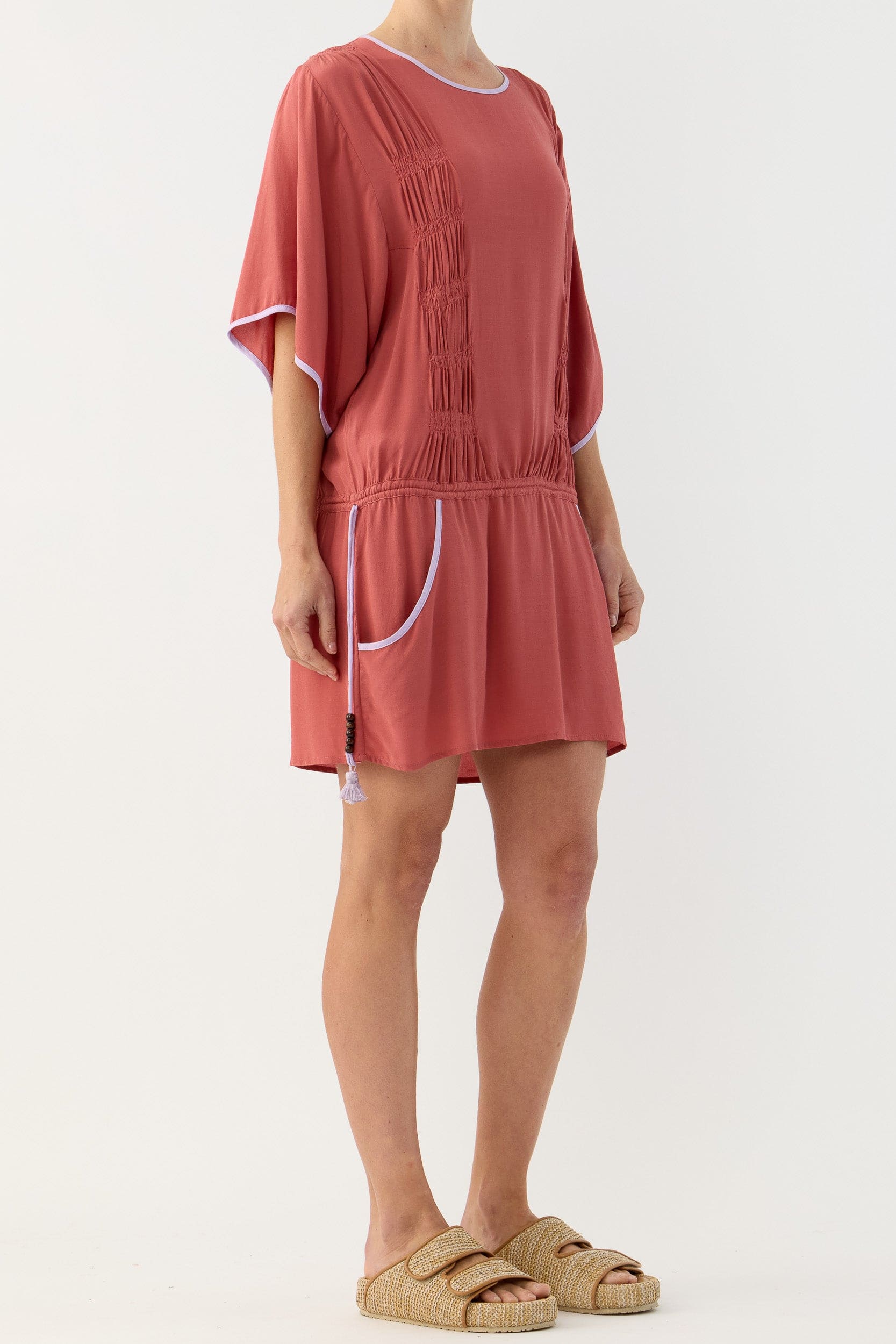 Marigold Gathered Short Tunic