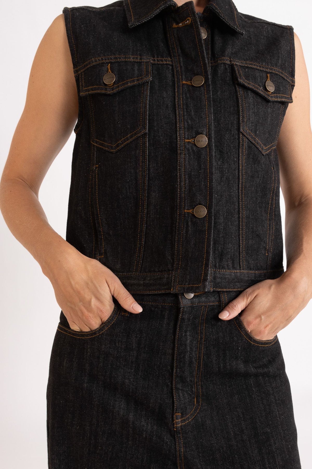 Clay Denim Vest