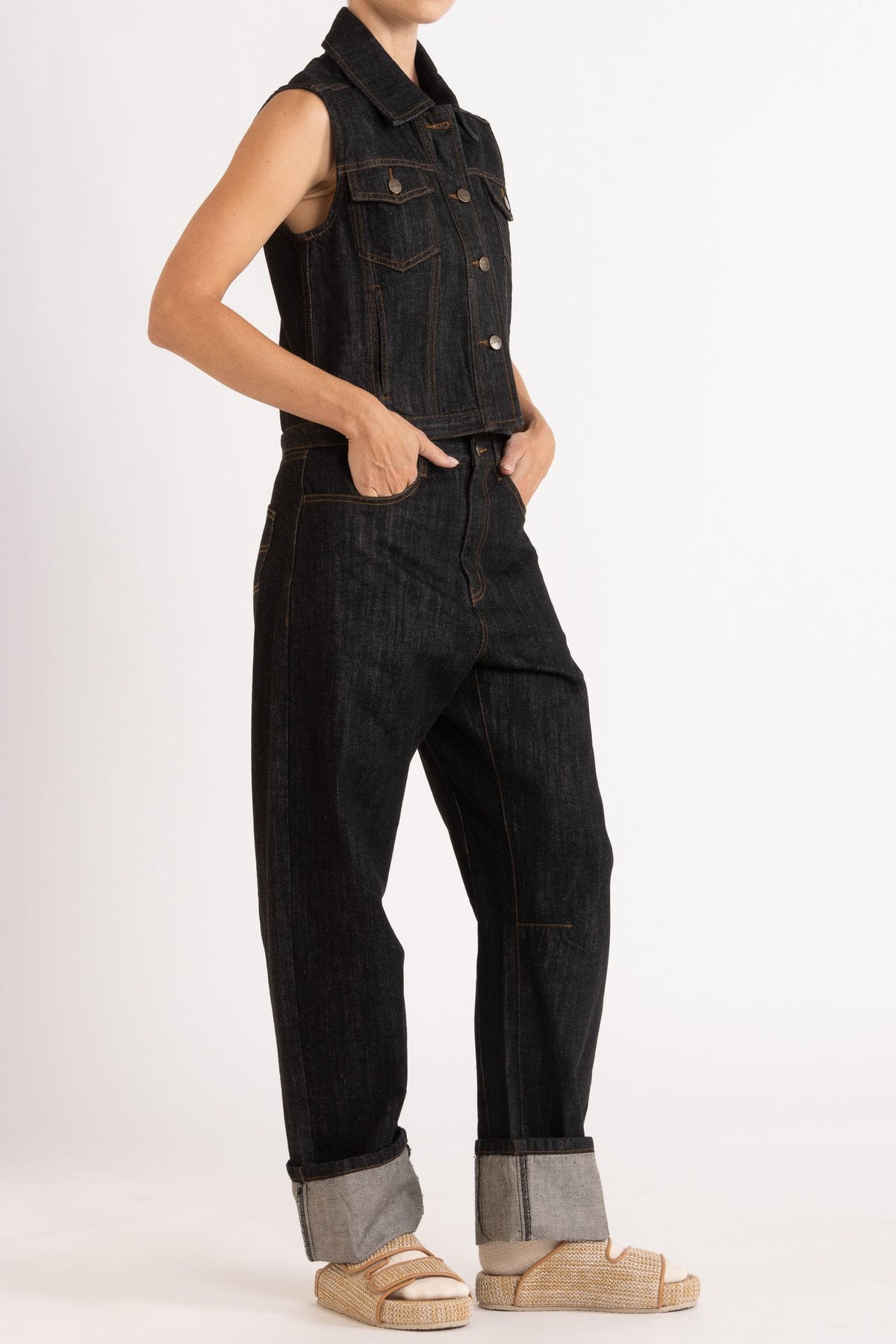 Clay Denim Vest
