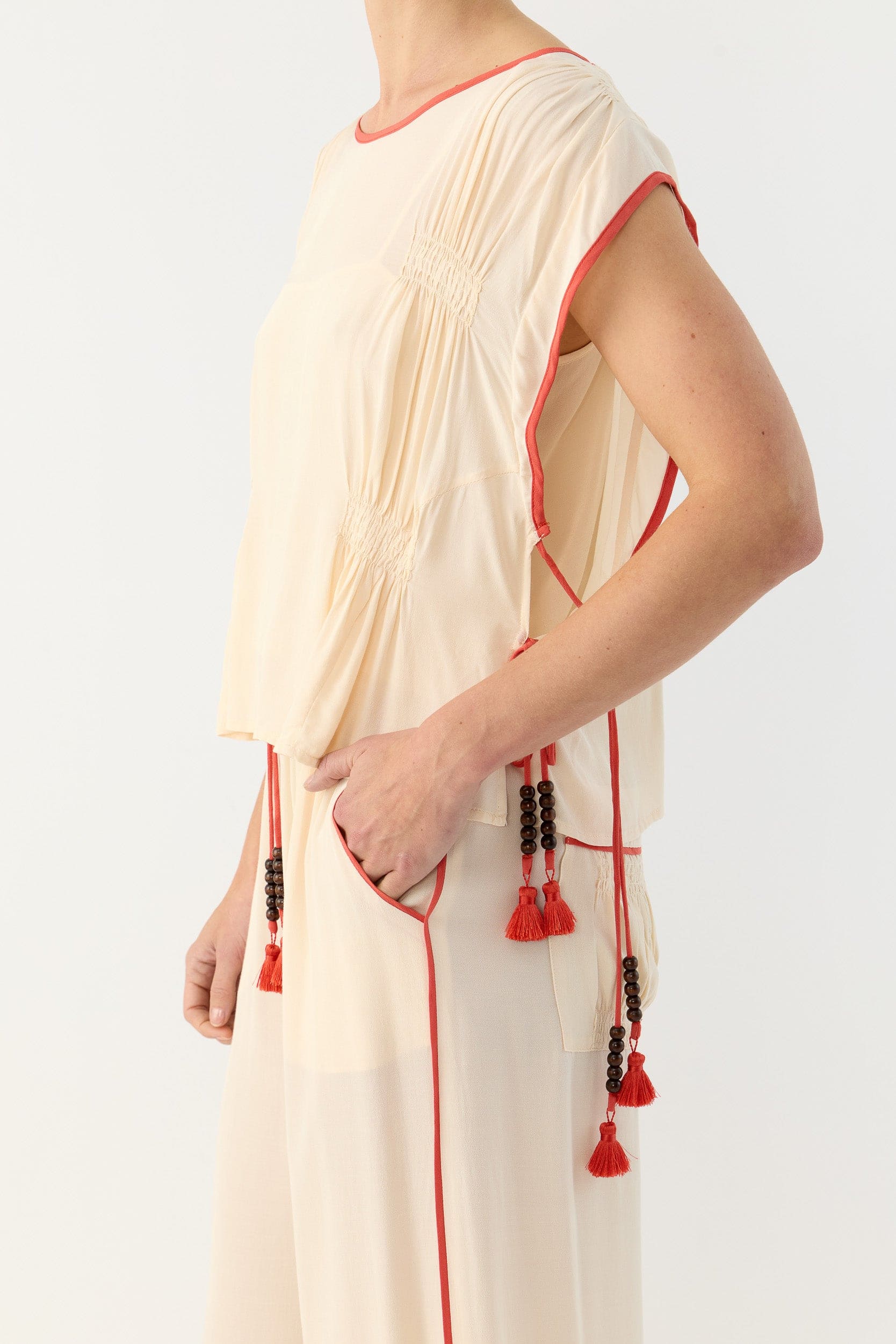 Marigold Gathered Top