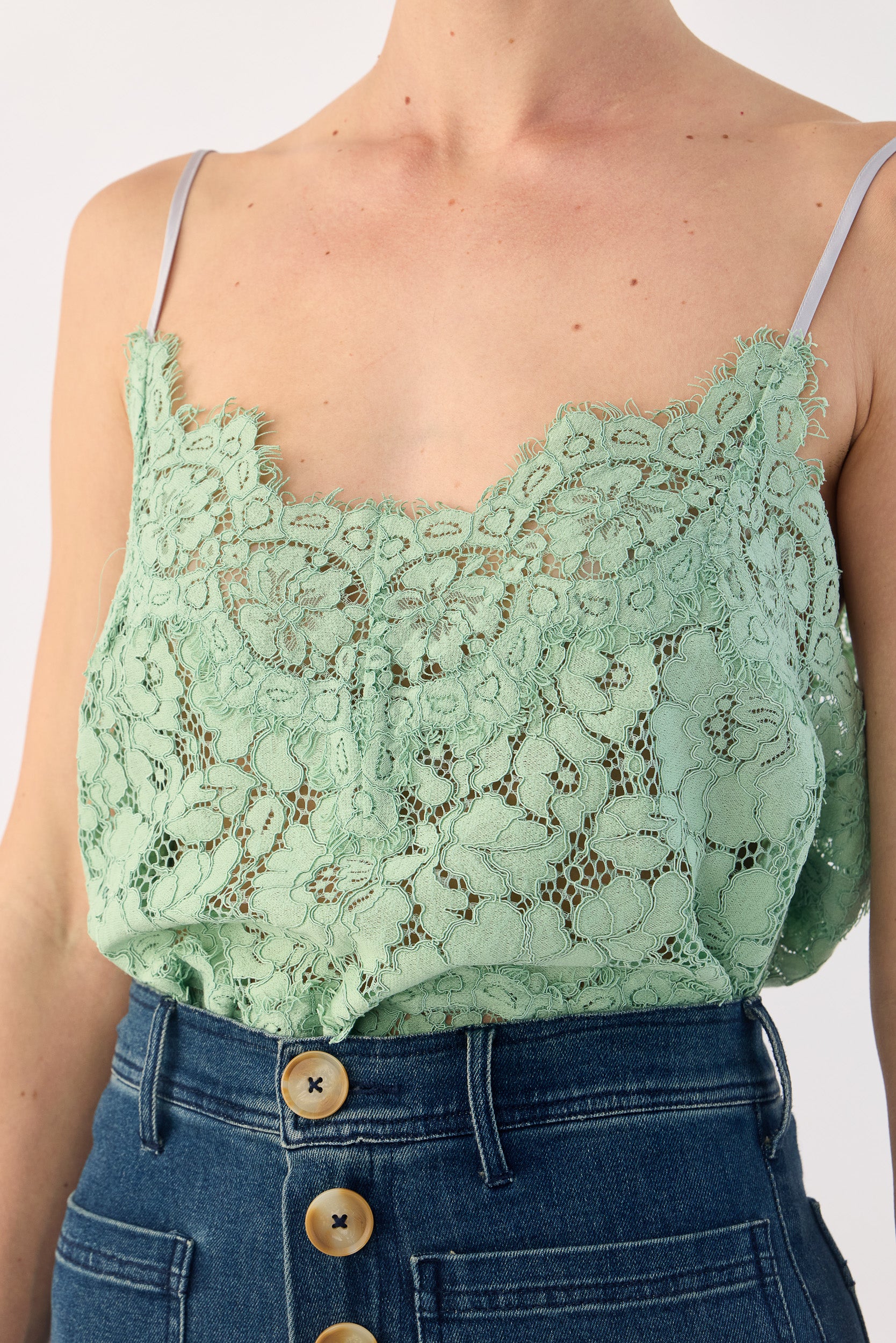Tilly V Neck Lace Cami