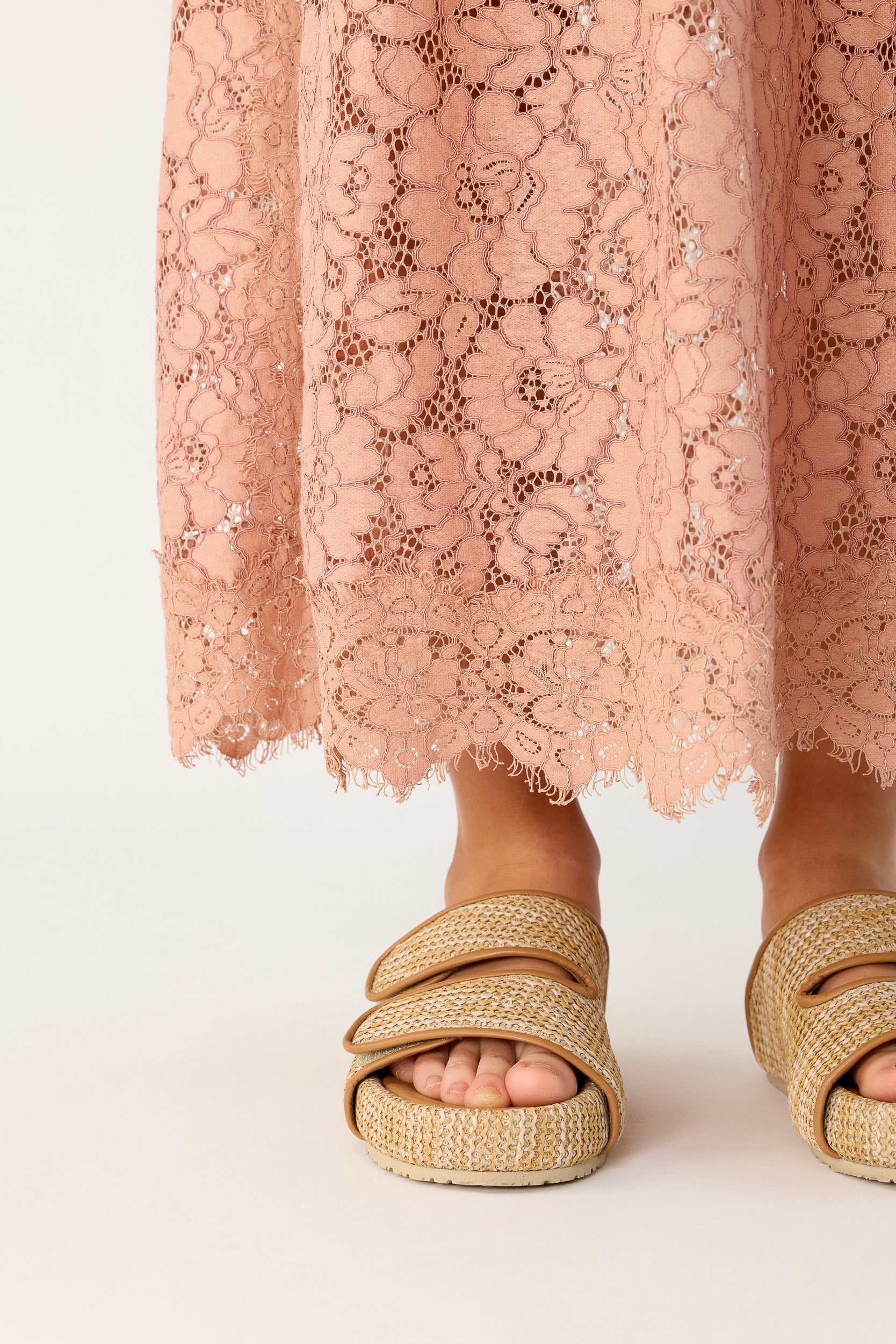 Tilly V Neck Lace Dress