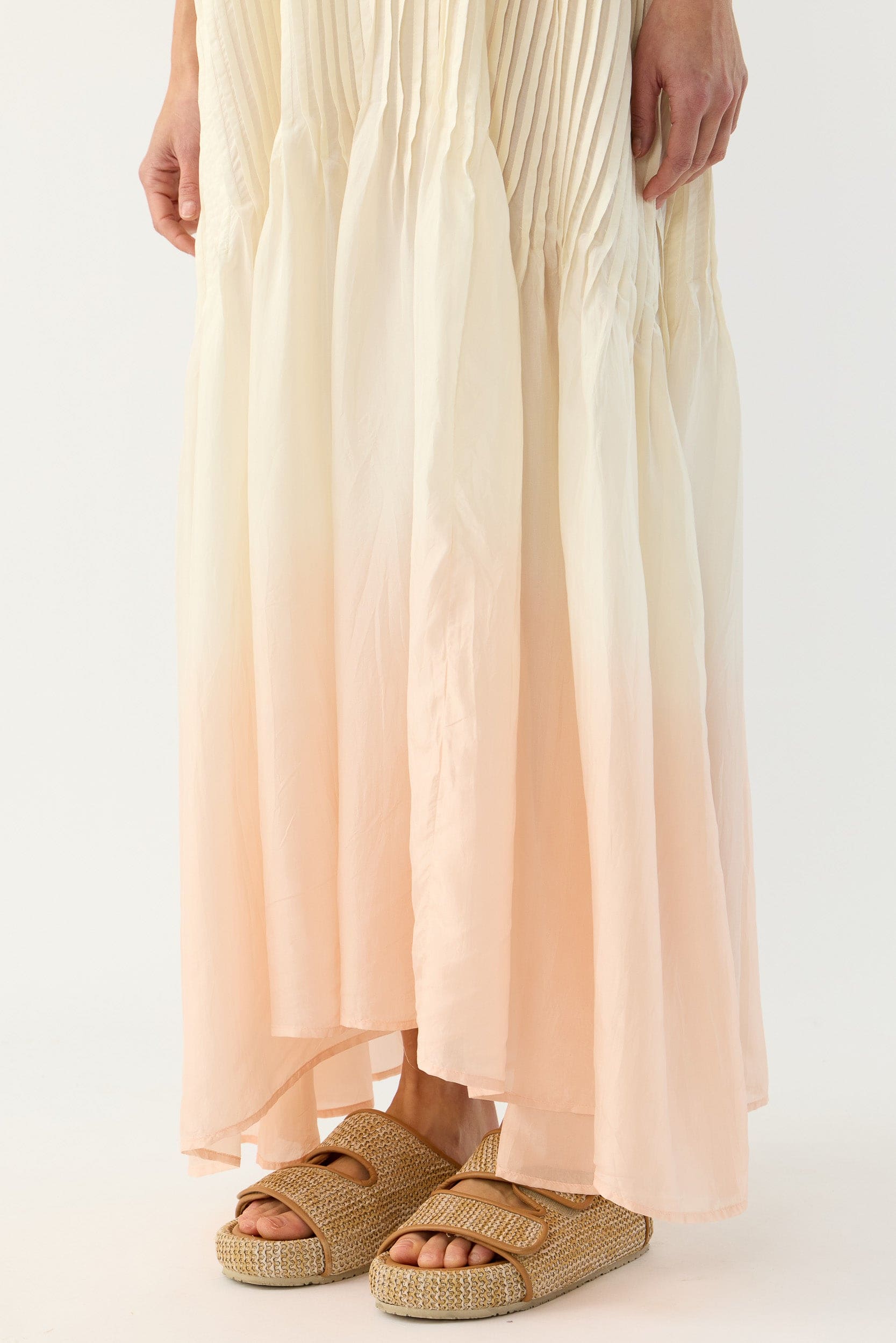 Ottavia Silk Dip-Dye Cami Dress