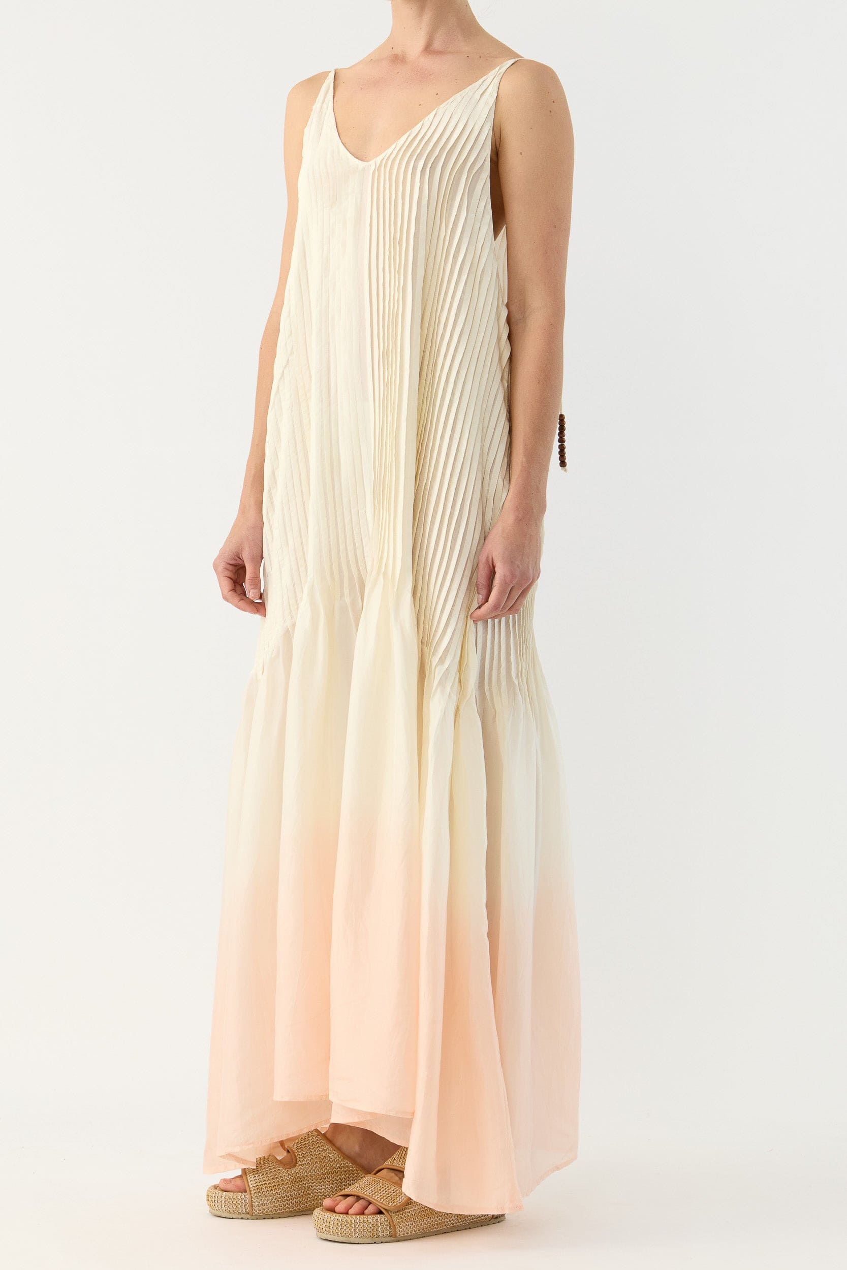 Ottavia Silk Dip-Dye Cami Dress