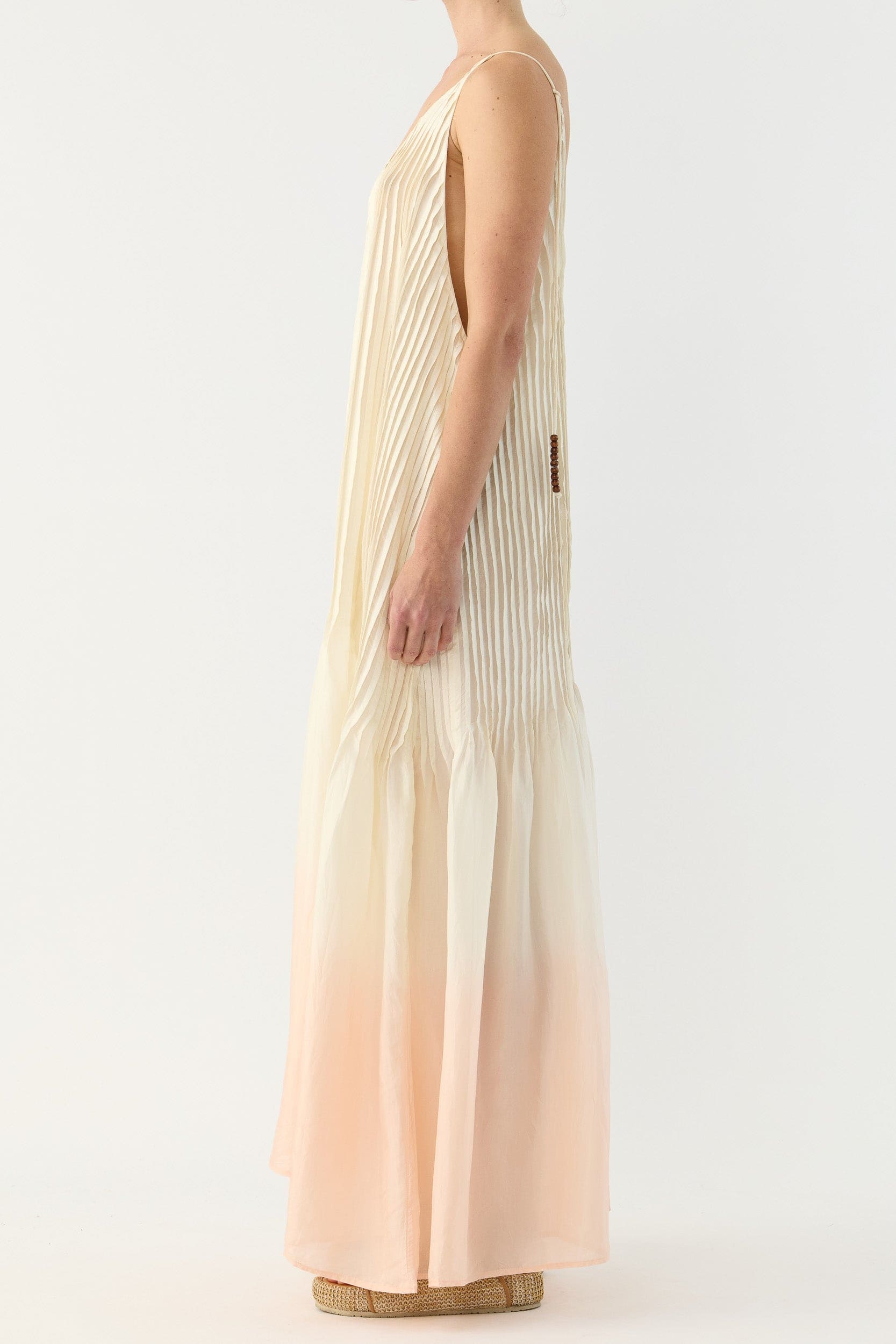 Ottavia Silk Dip-Dye Cami Dress