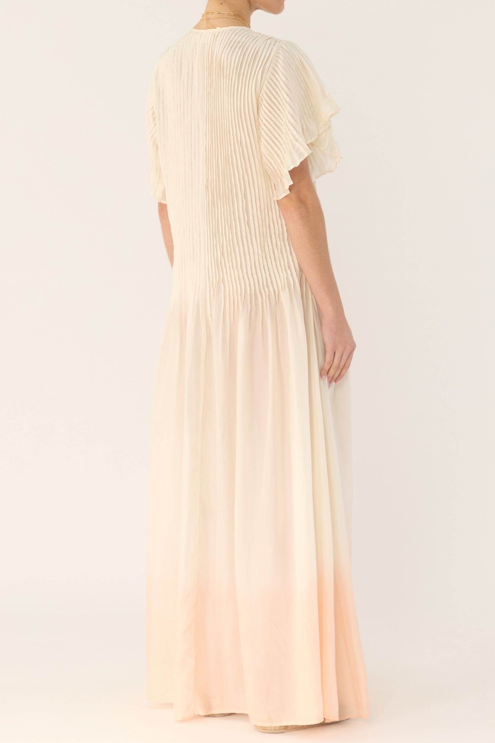 Ottavia Silk Dip-Dye Shirt Dress