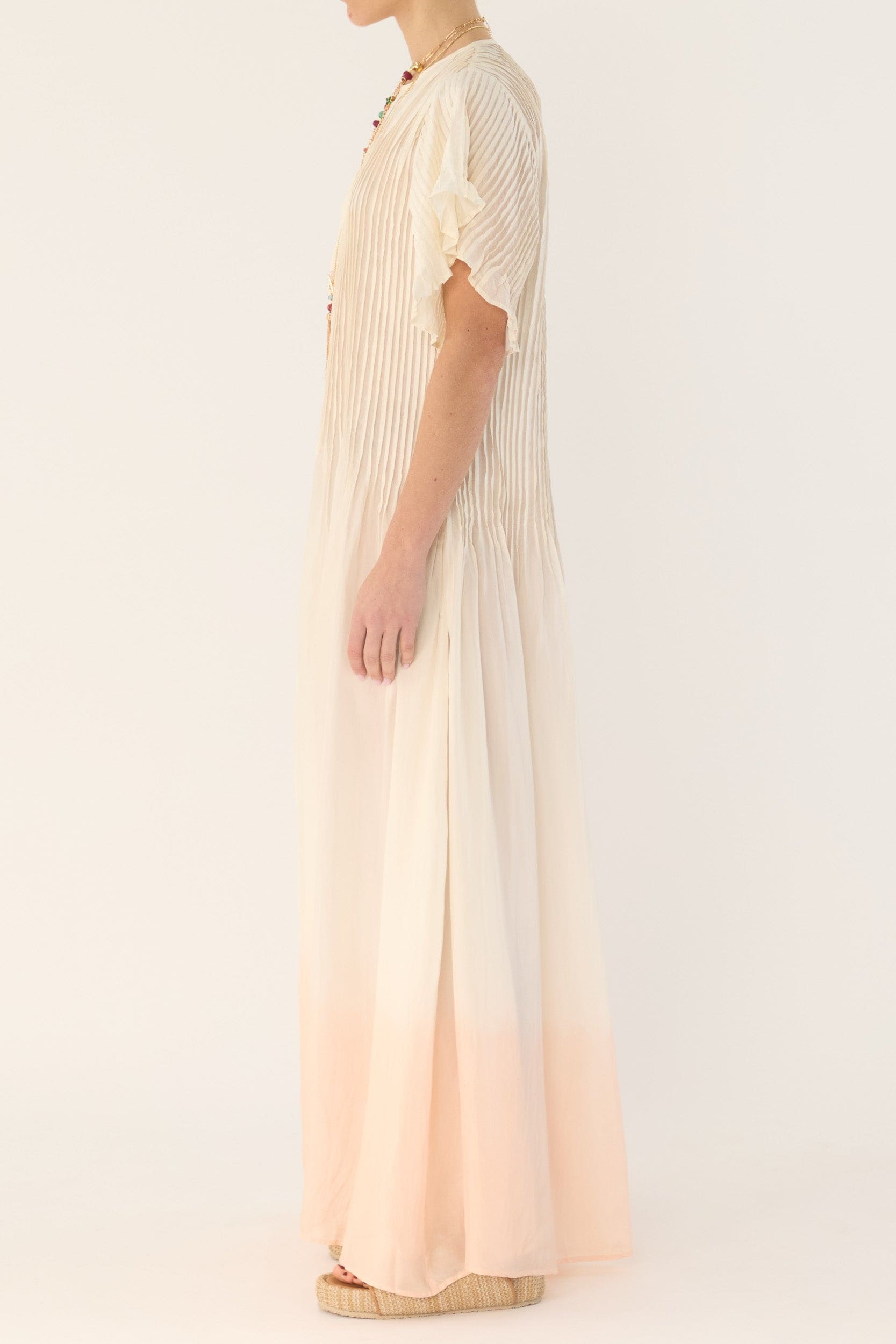 Ottavia Silk Dip-Dye Shirt Dress