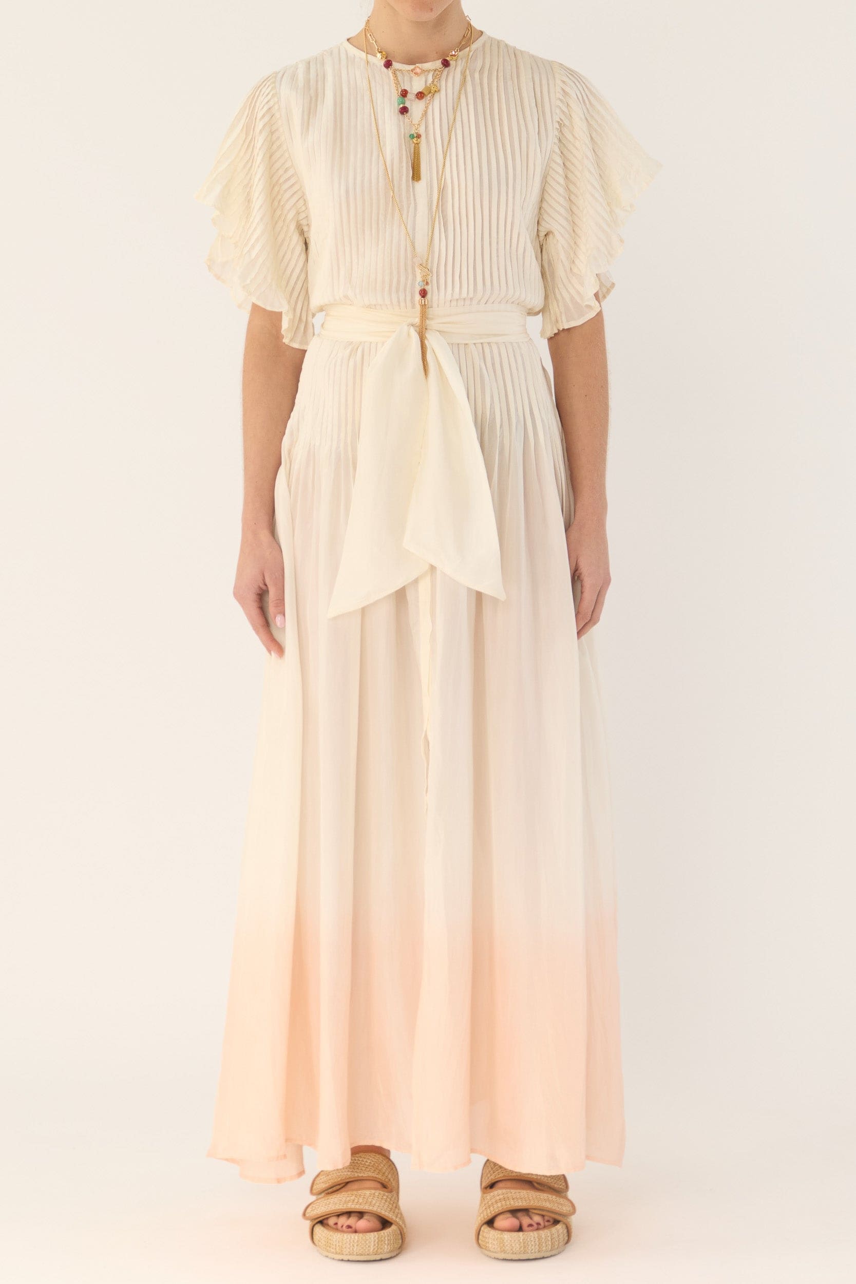 Ottavia Silk Dip-Dye Shirt Dress