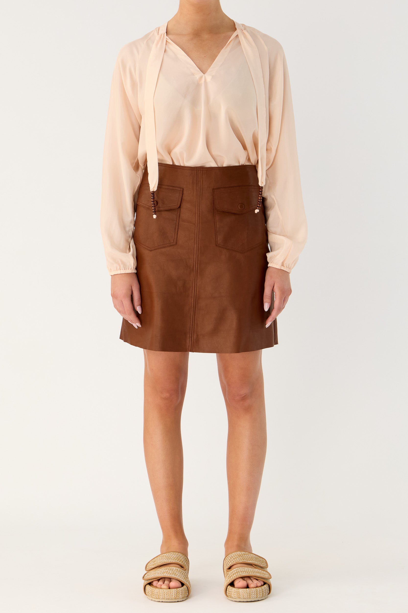 Frankie Leather Skirt