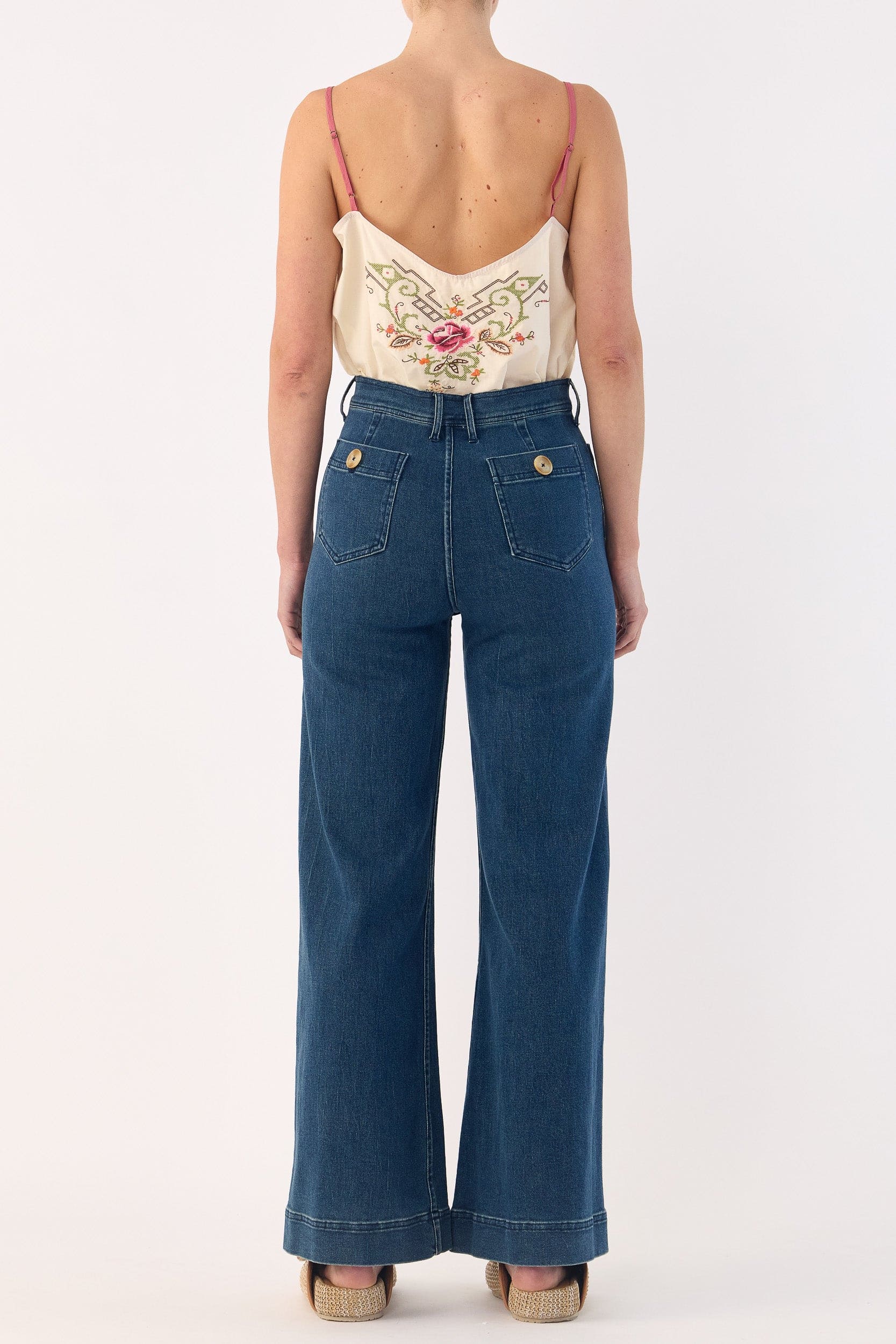 Esther Embroidered Cotton Cami